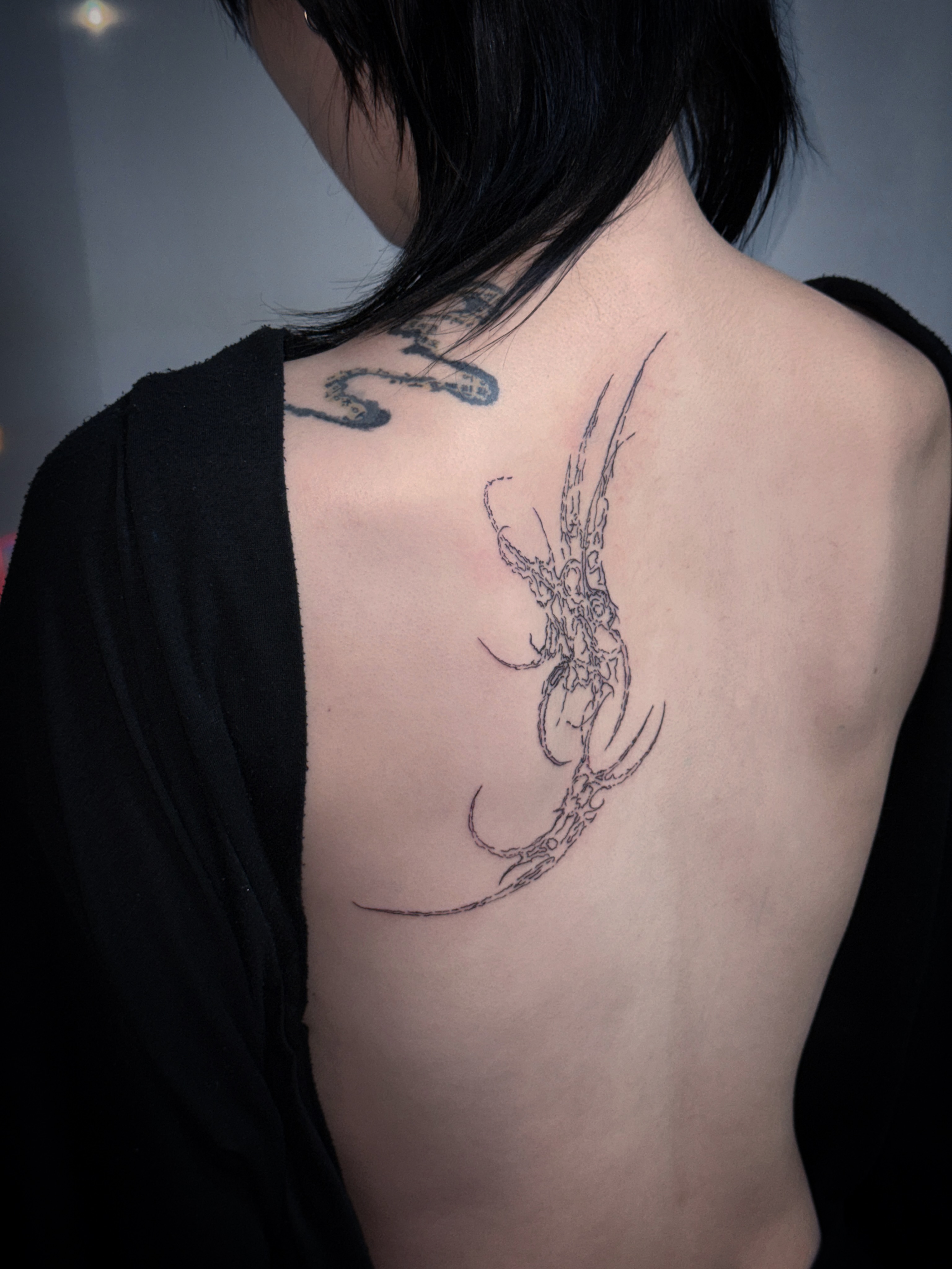 Tattoo by @broccoli__ink β black_and_grey