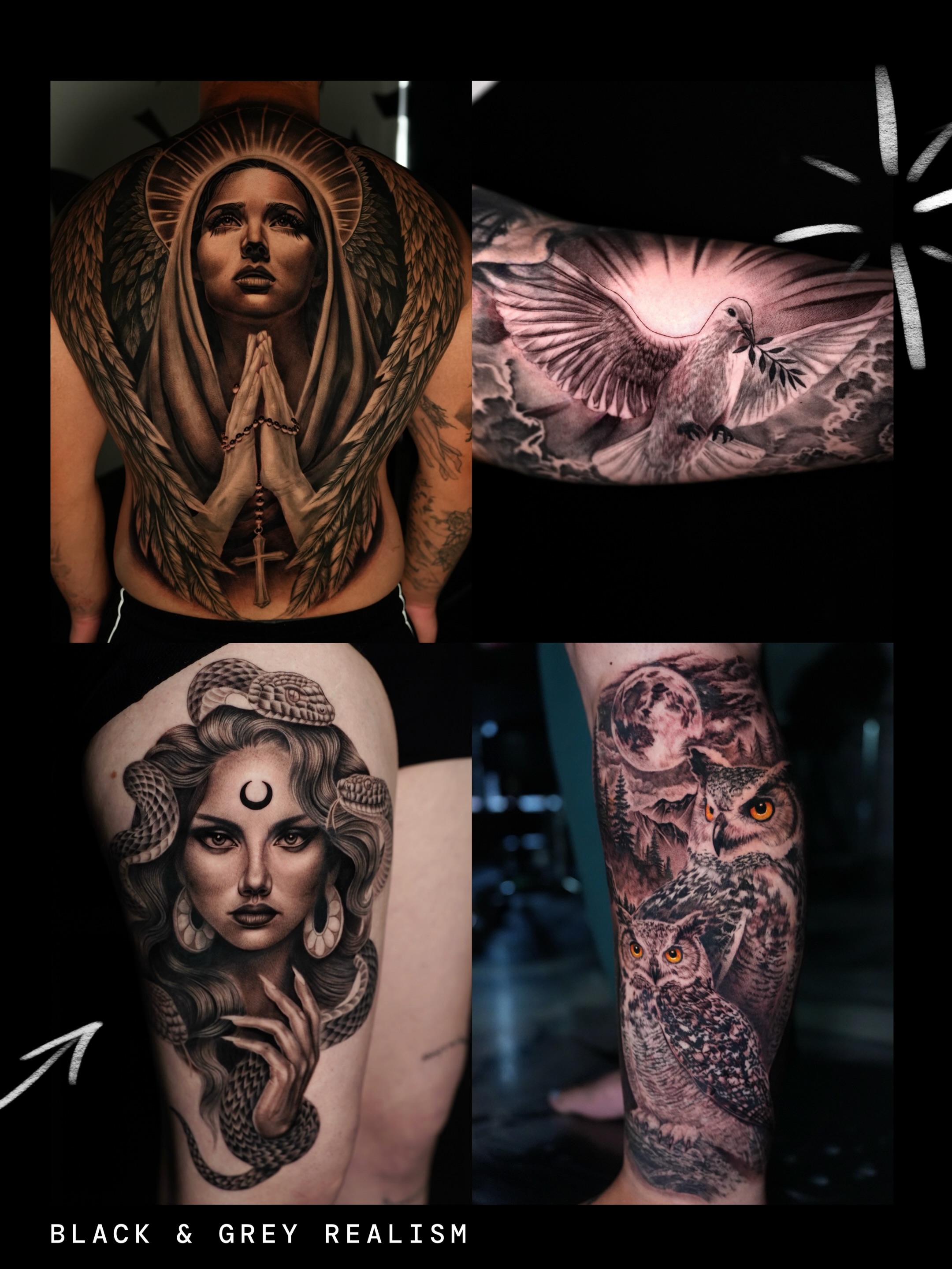 Tattoo by @inkbylexi — black_and_grey, realism