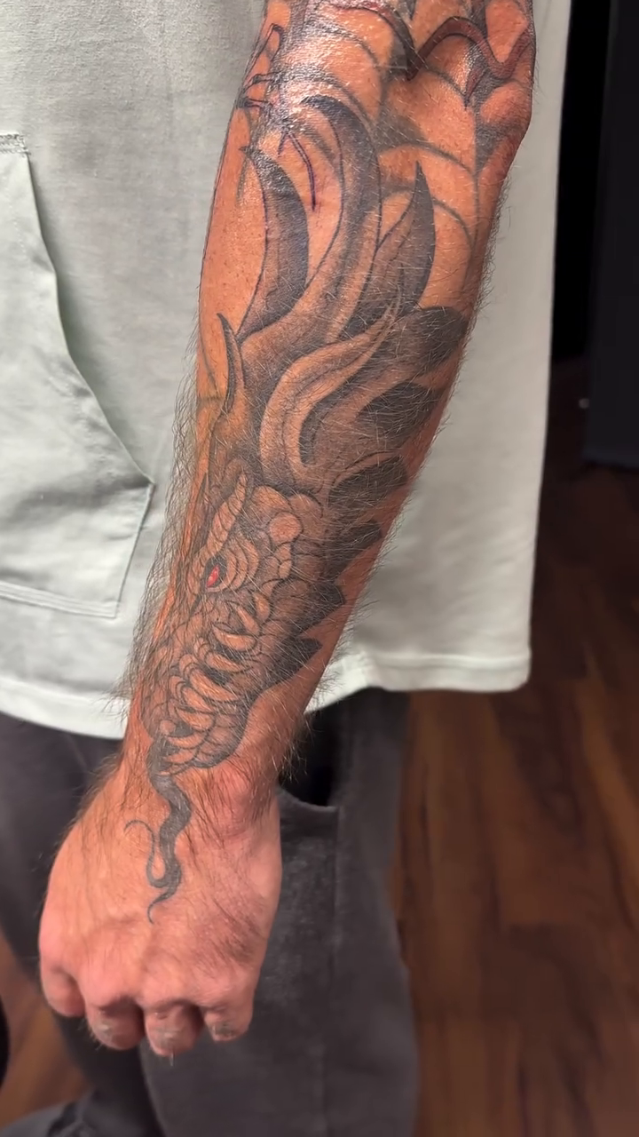Dragon sleeve japanese irezumi tattoo by Lindsey Bendsey
