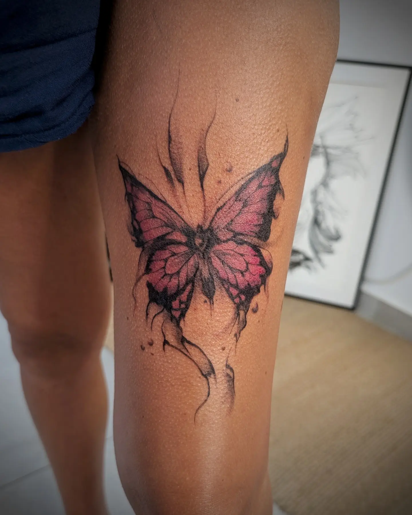 Tattoo by @49tats — watercolor