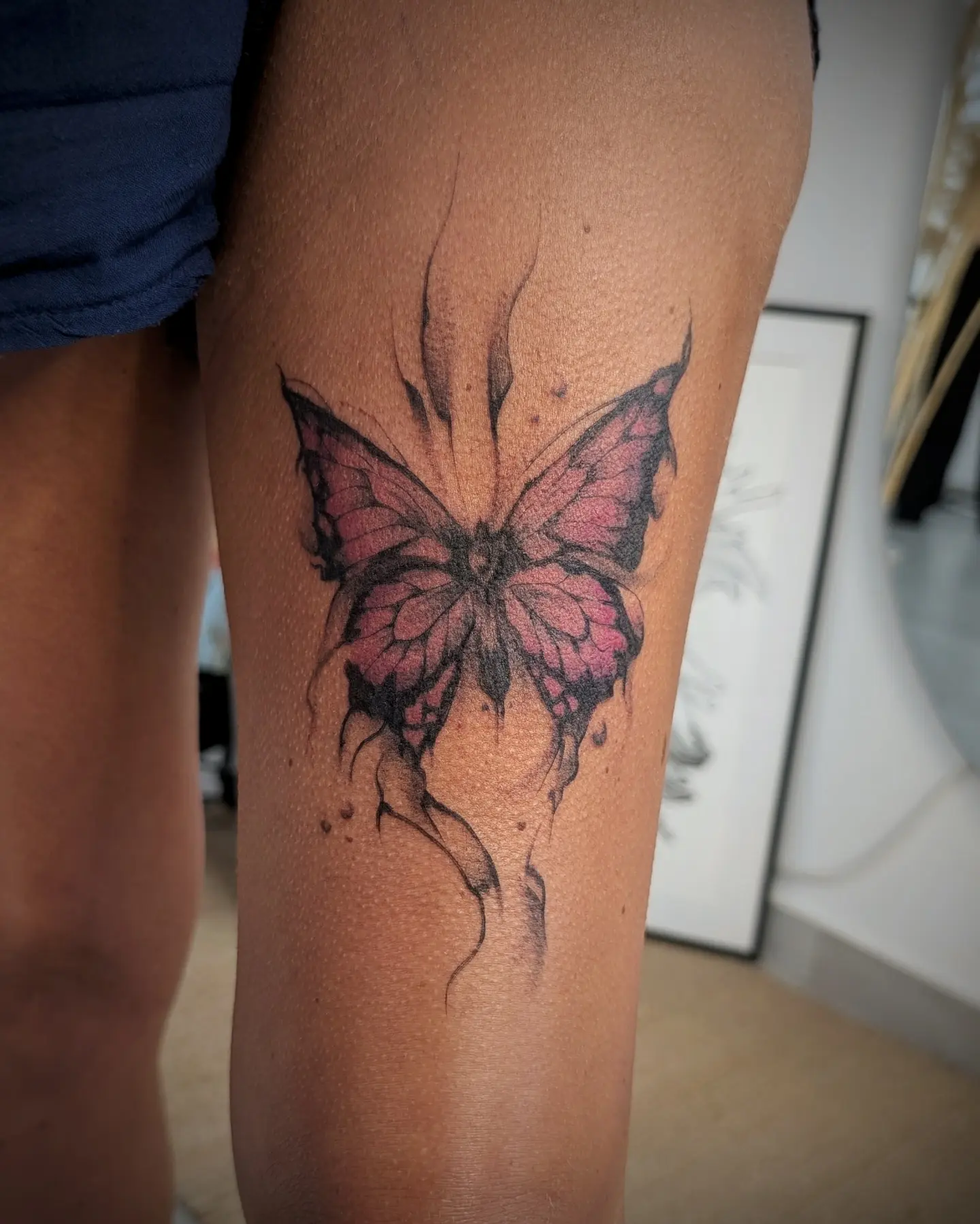 Tattoo by @49tats — dotwork, realism