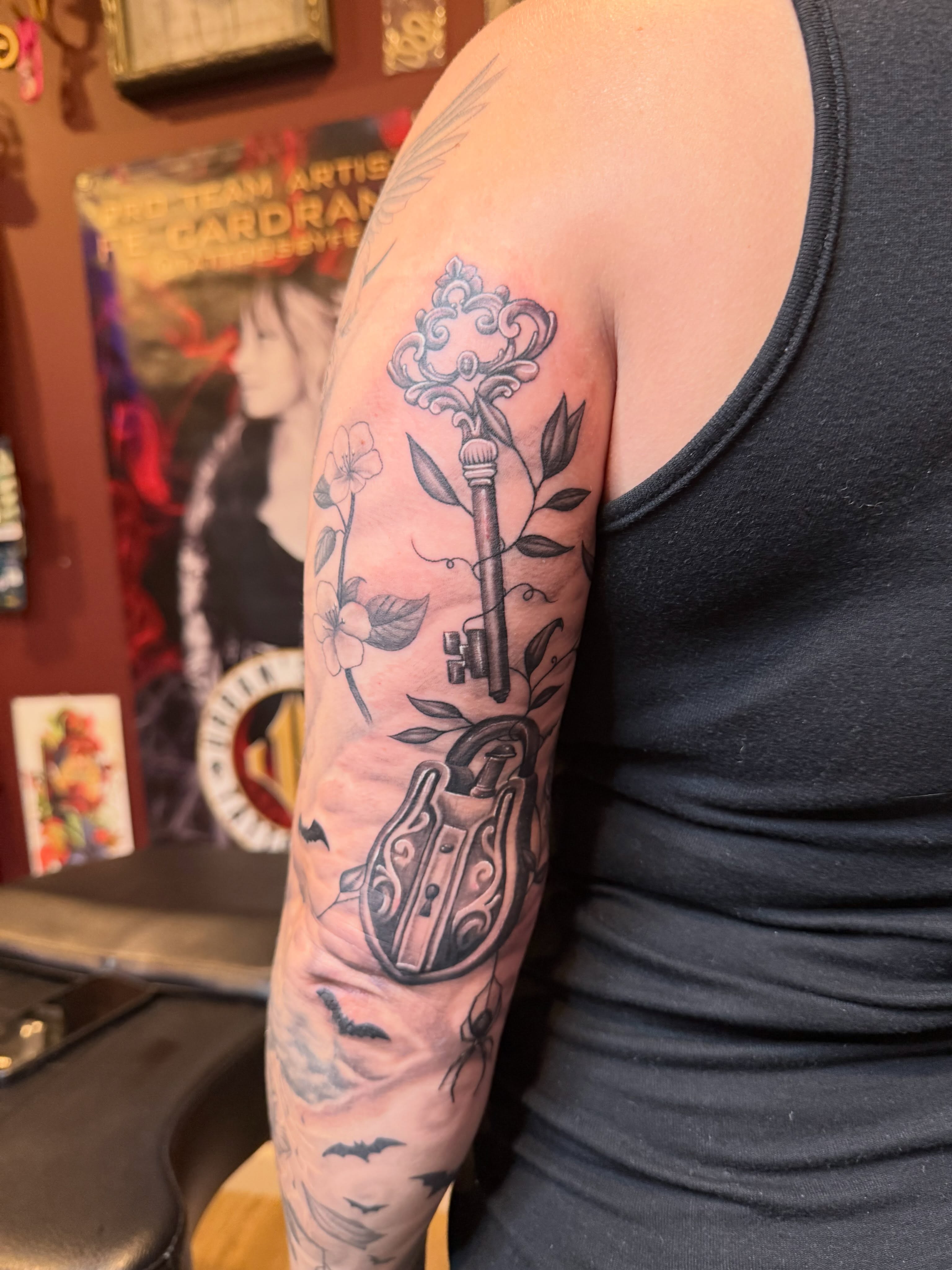 Tattoo by @tattoosbyfe — black_and_grey, realism