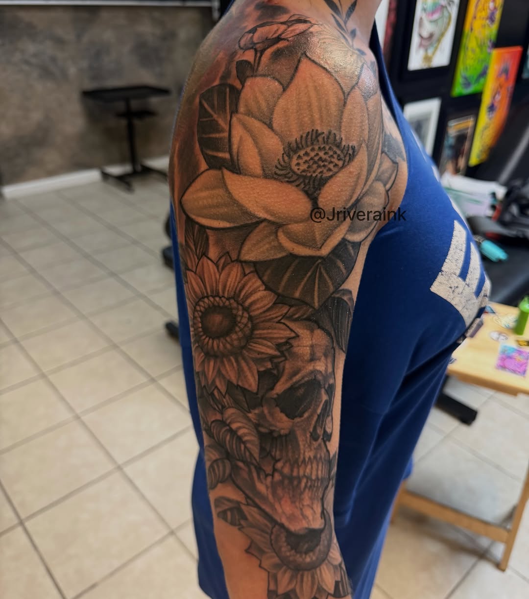 Tattoo by @artisanbodypiercingandtattoo — realism, black_and_grey