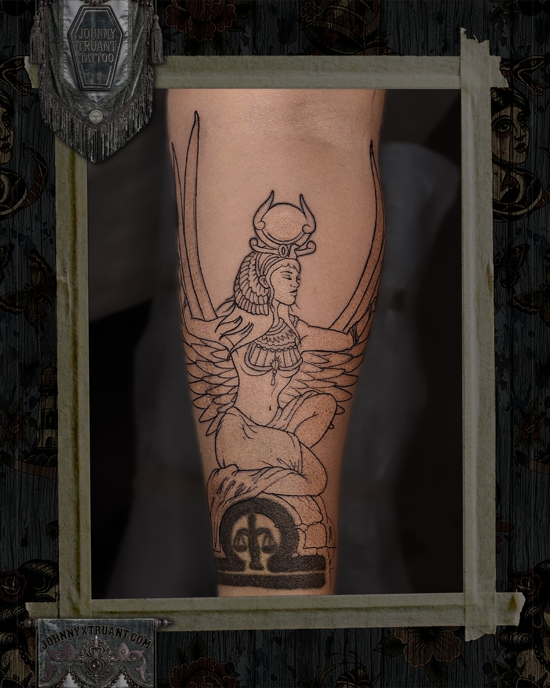 Tattoo by @johnnyxtruant — black_and_grey