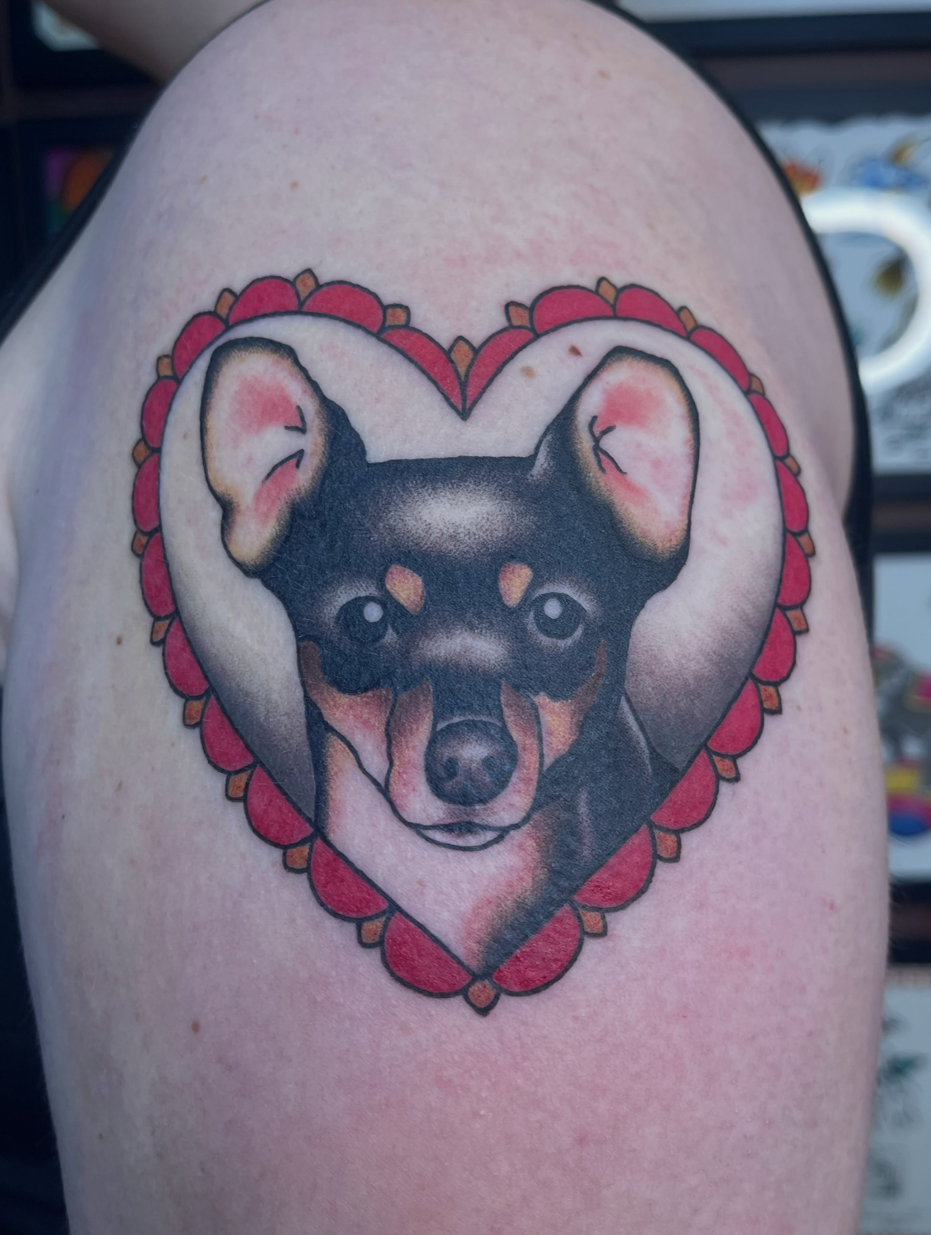 Tattoo by @queenetattoos — american_traditional, realism