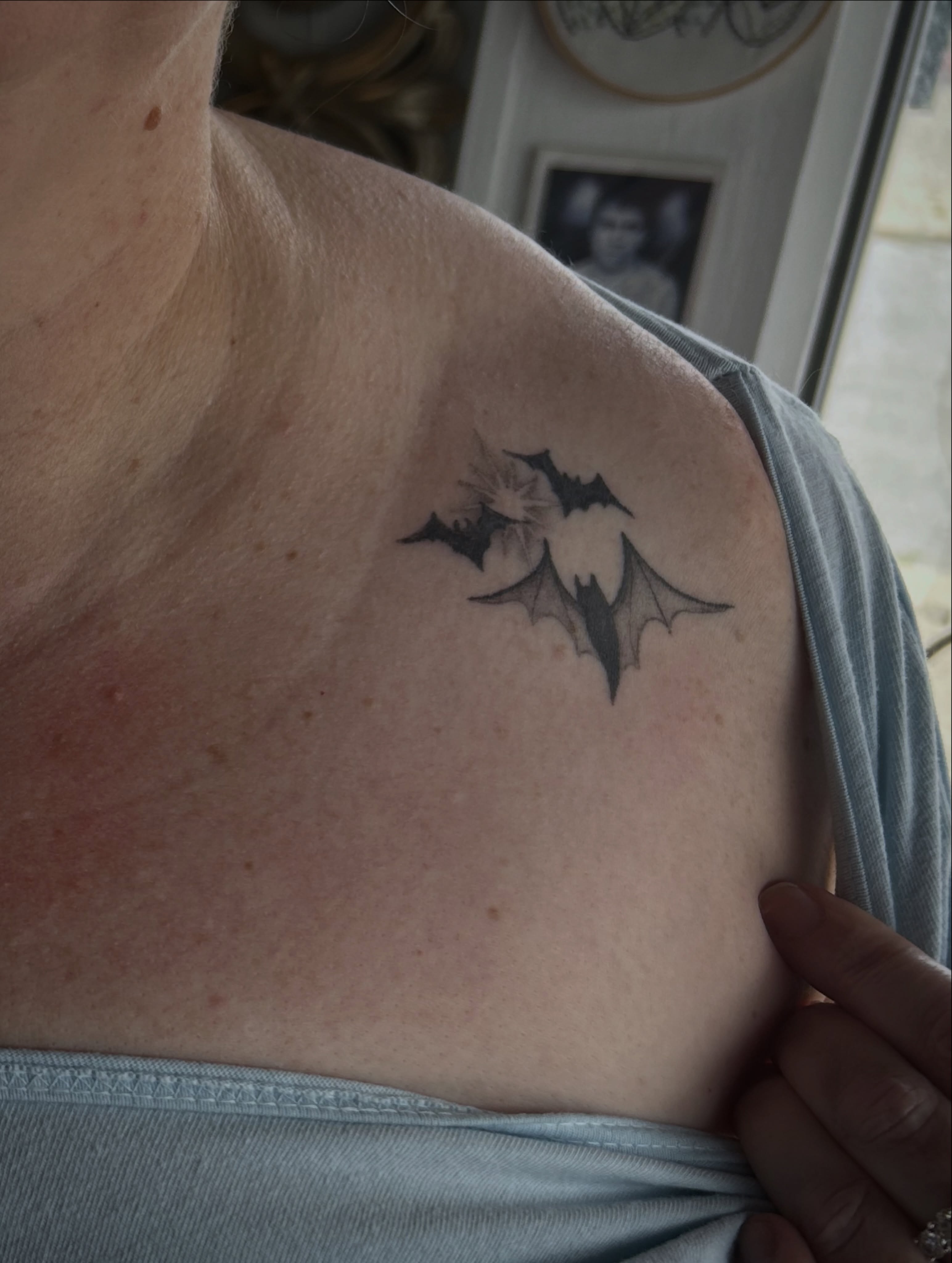Tattoo by @midwestcrybaby — black_and_grey
