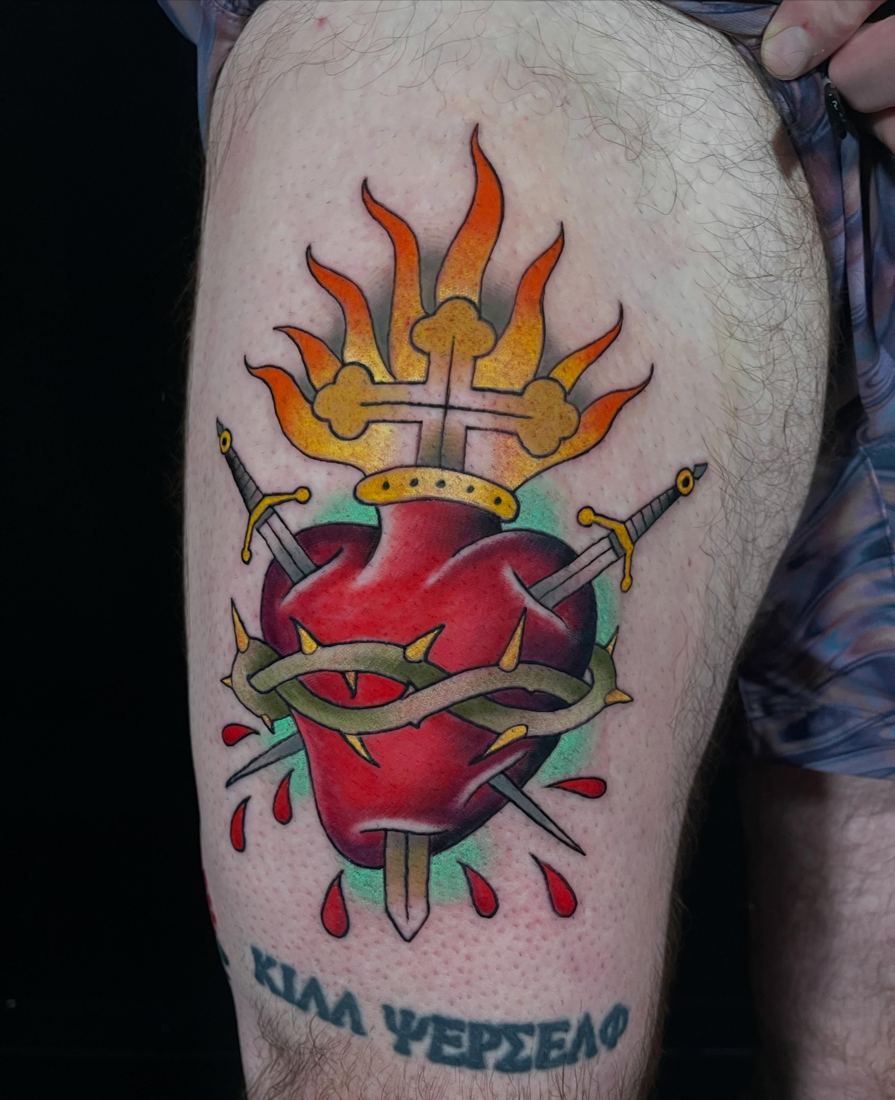 Tattoo by @dazzlefritz β american_traditional, dotwork
