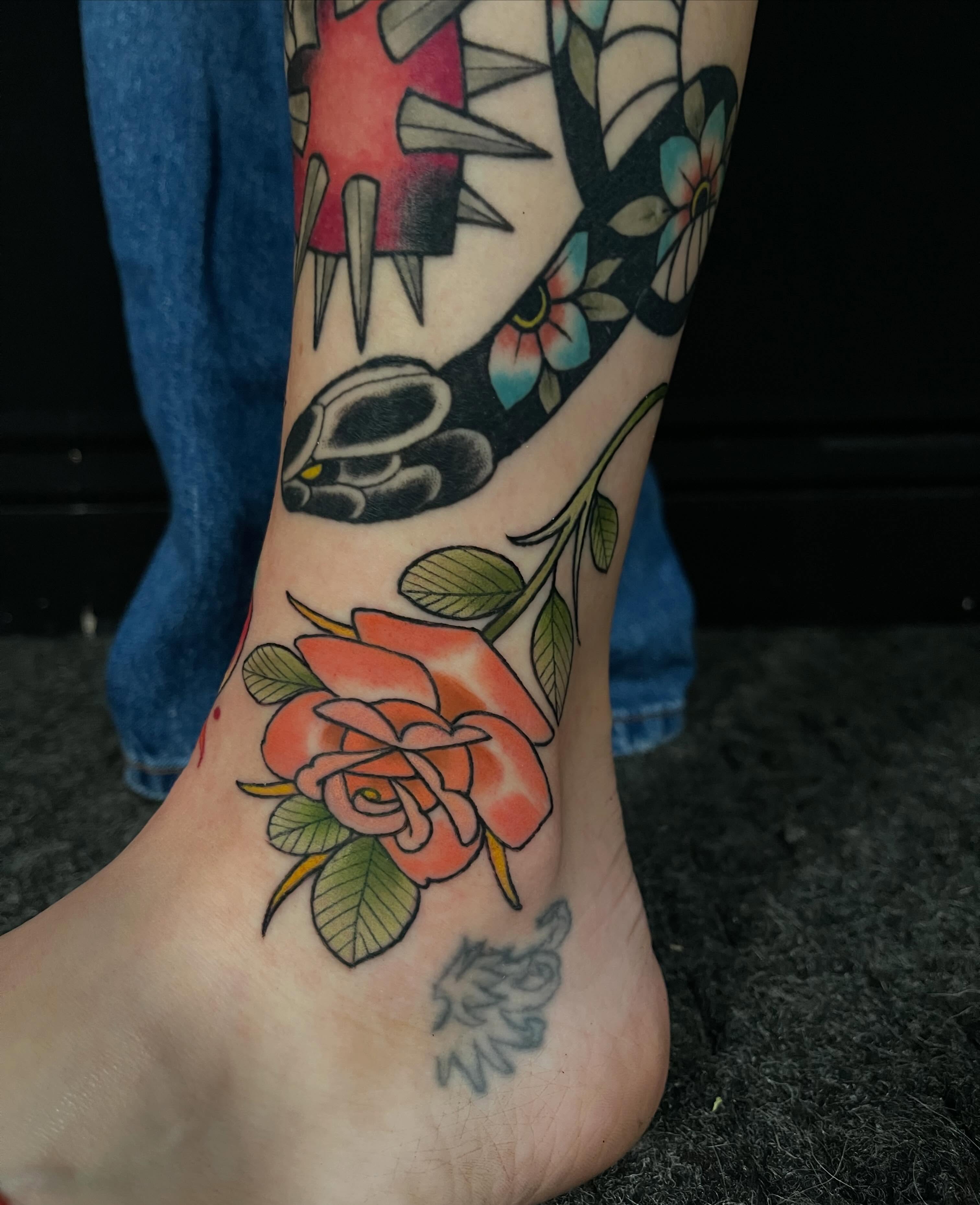 Tattoo by @dazzlefritz β american_traditional, black_and_grey