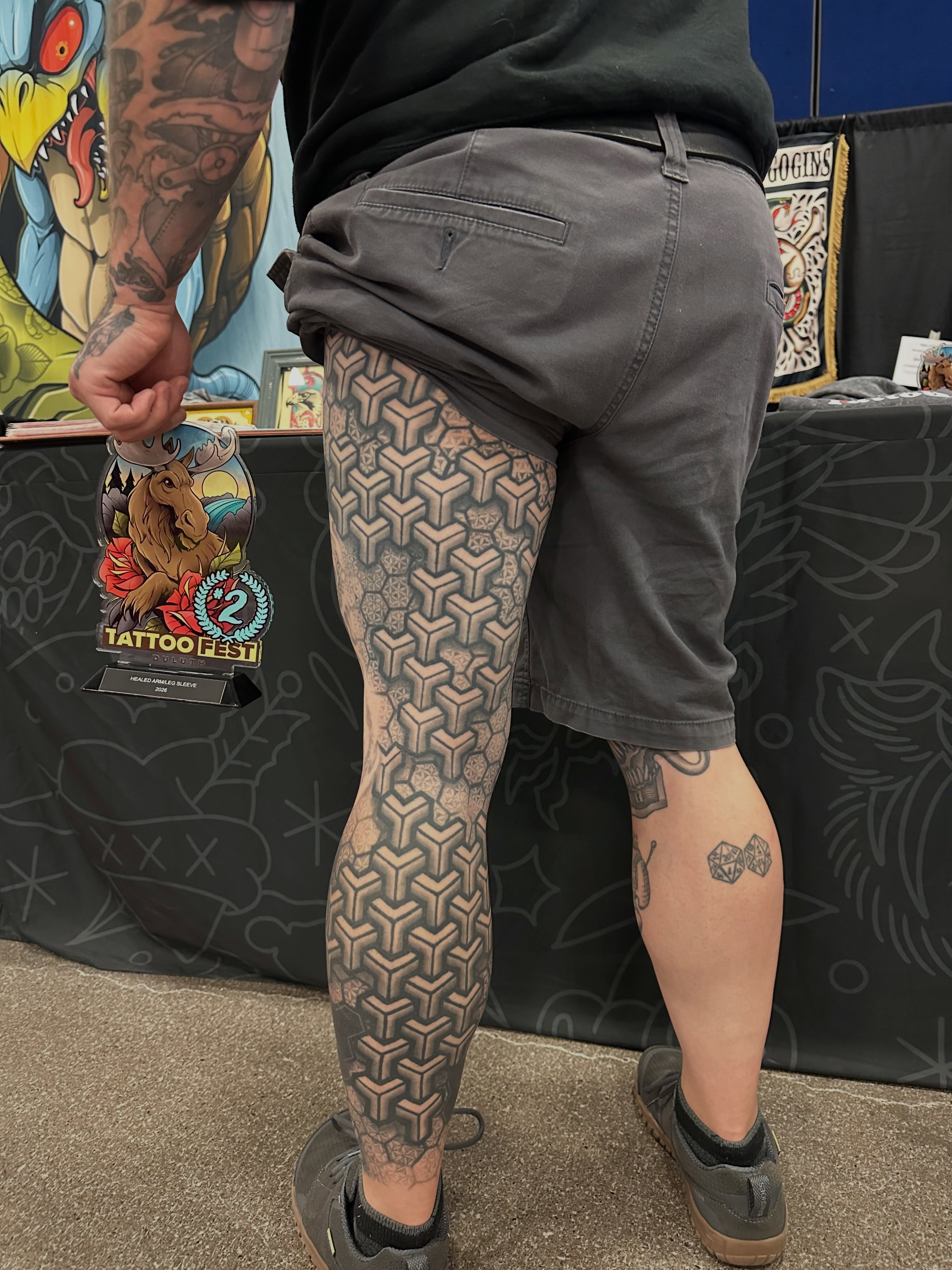 Tattoo by @josh_kirkpatrick_tattoo — geometric