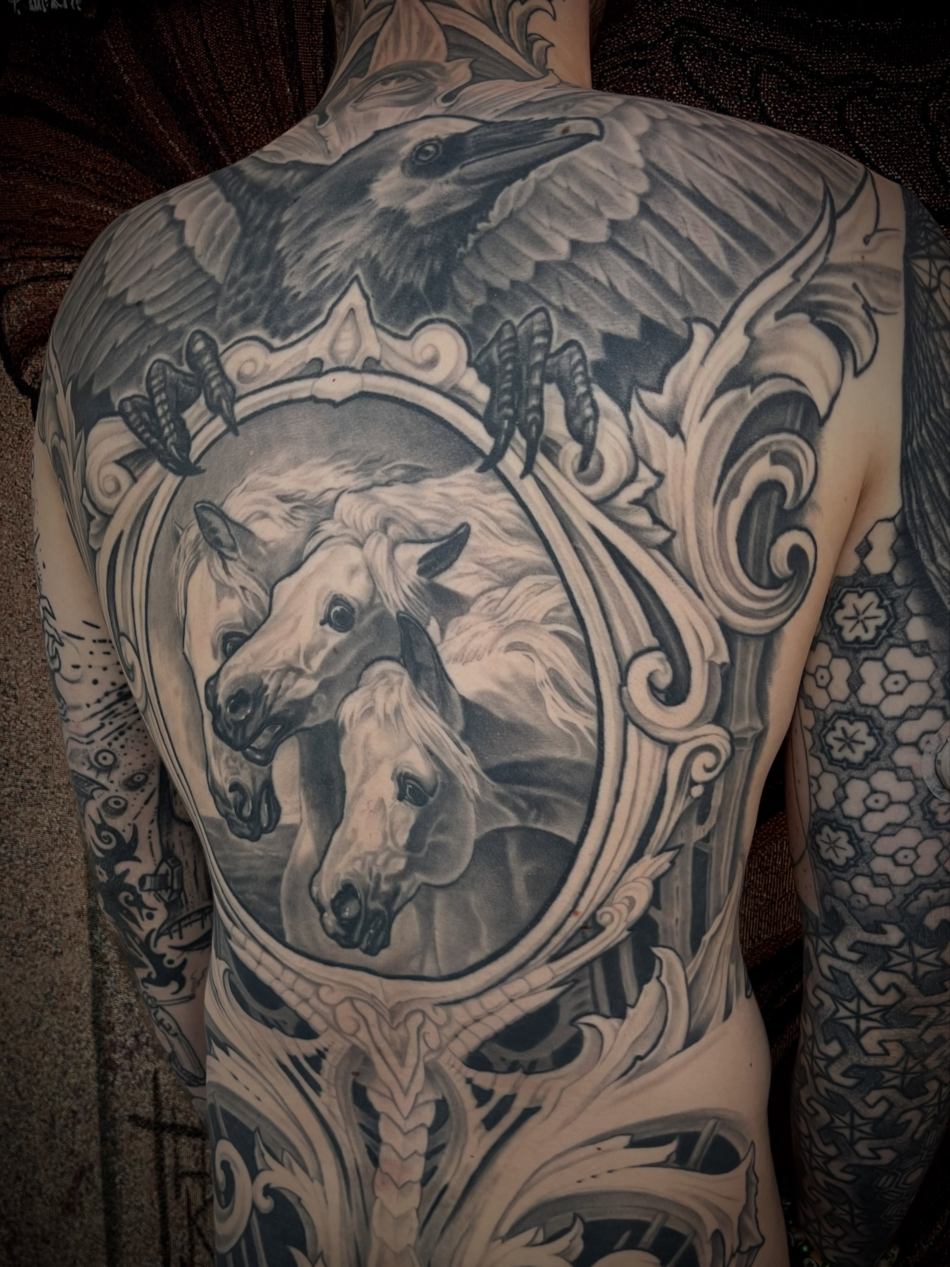 Tattoo by @evanmakesart — black_and_grey, realism