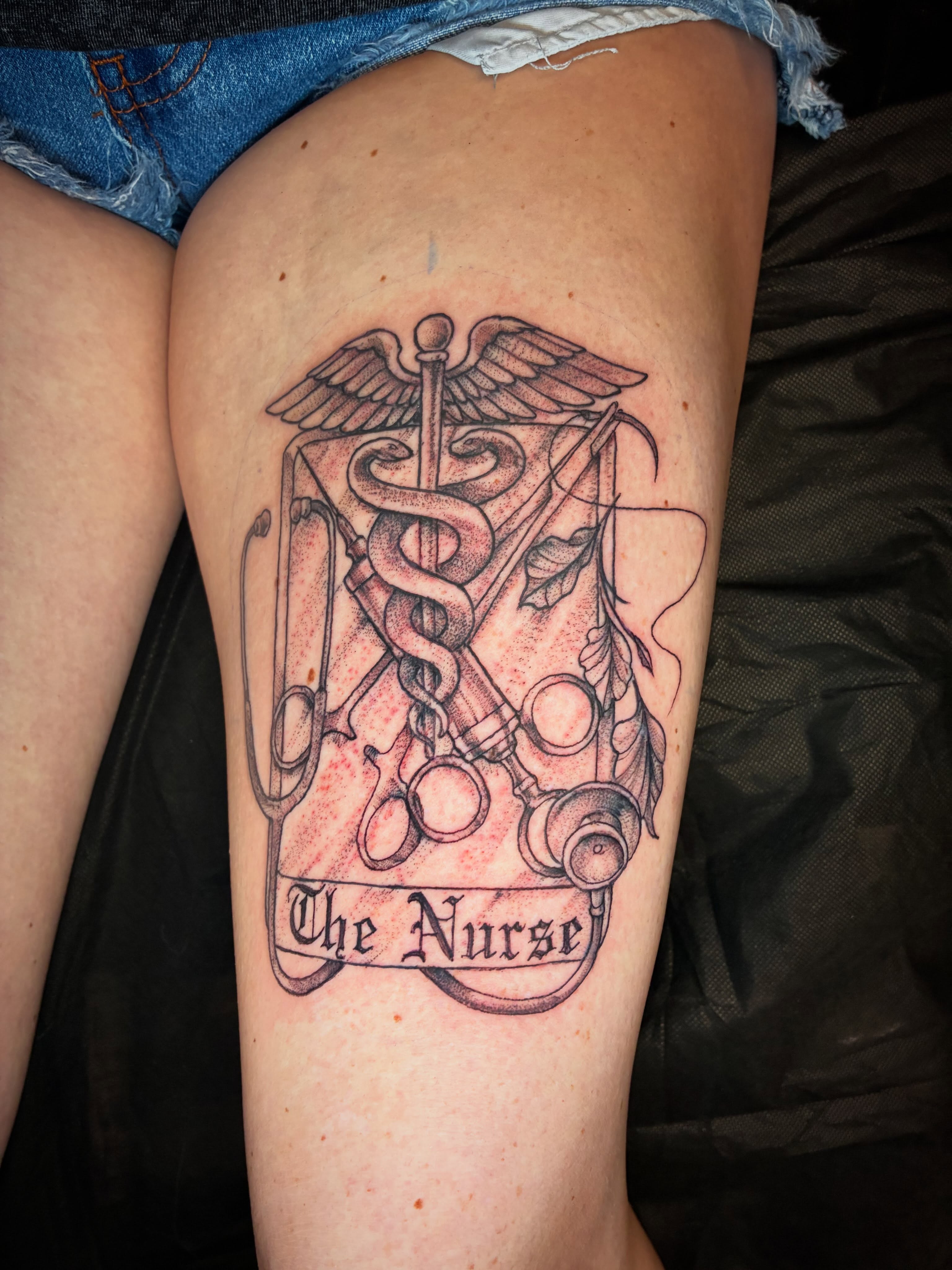 Tattoo by @kilinkstr14 — black_and_grey