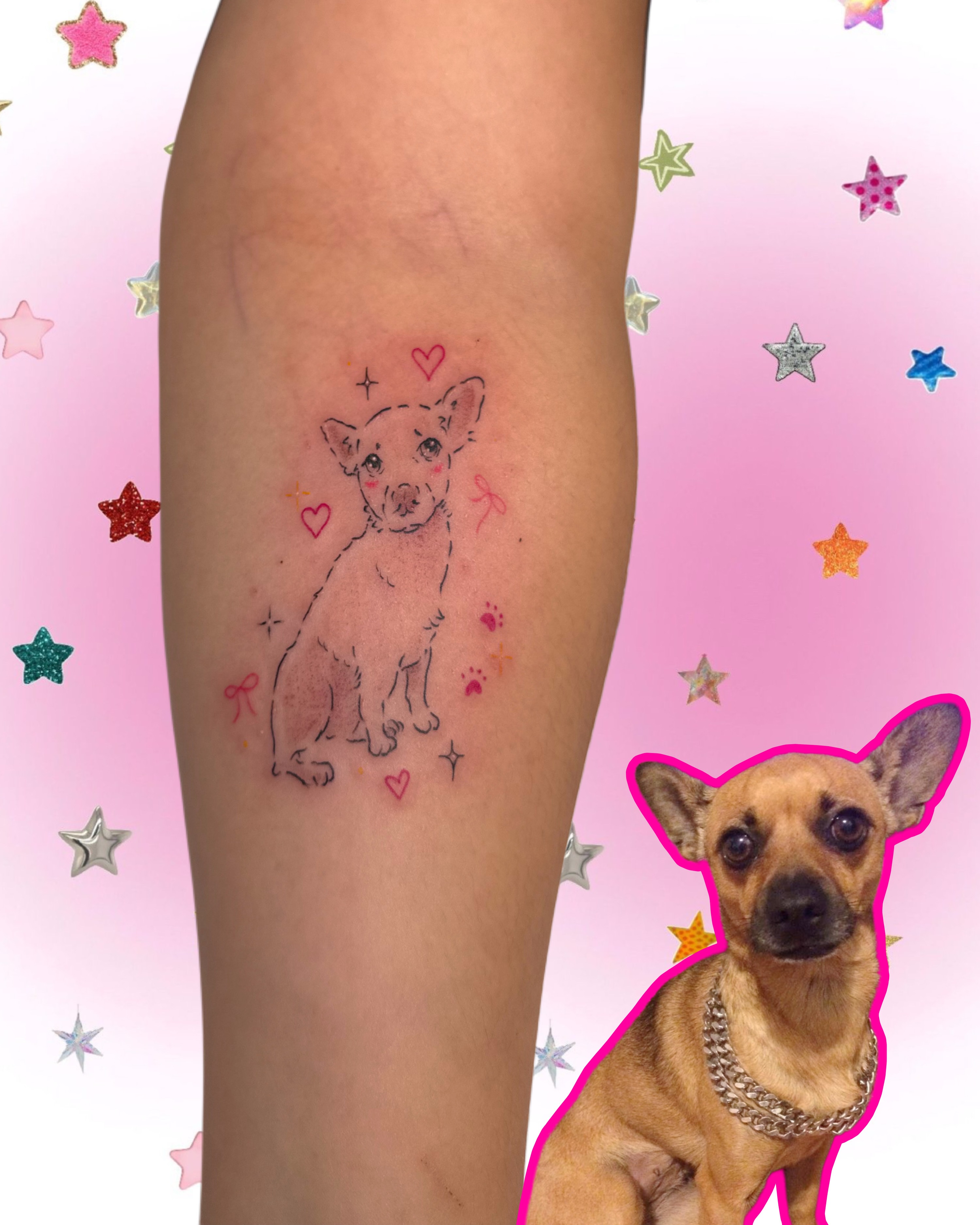 Dog realism tattoo on the forearm by : *✧･ﾟ:* camryn  *:･ﾟ✧: