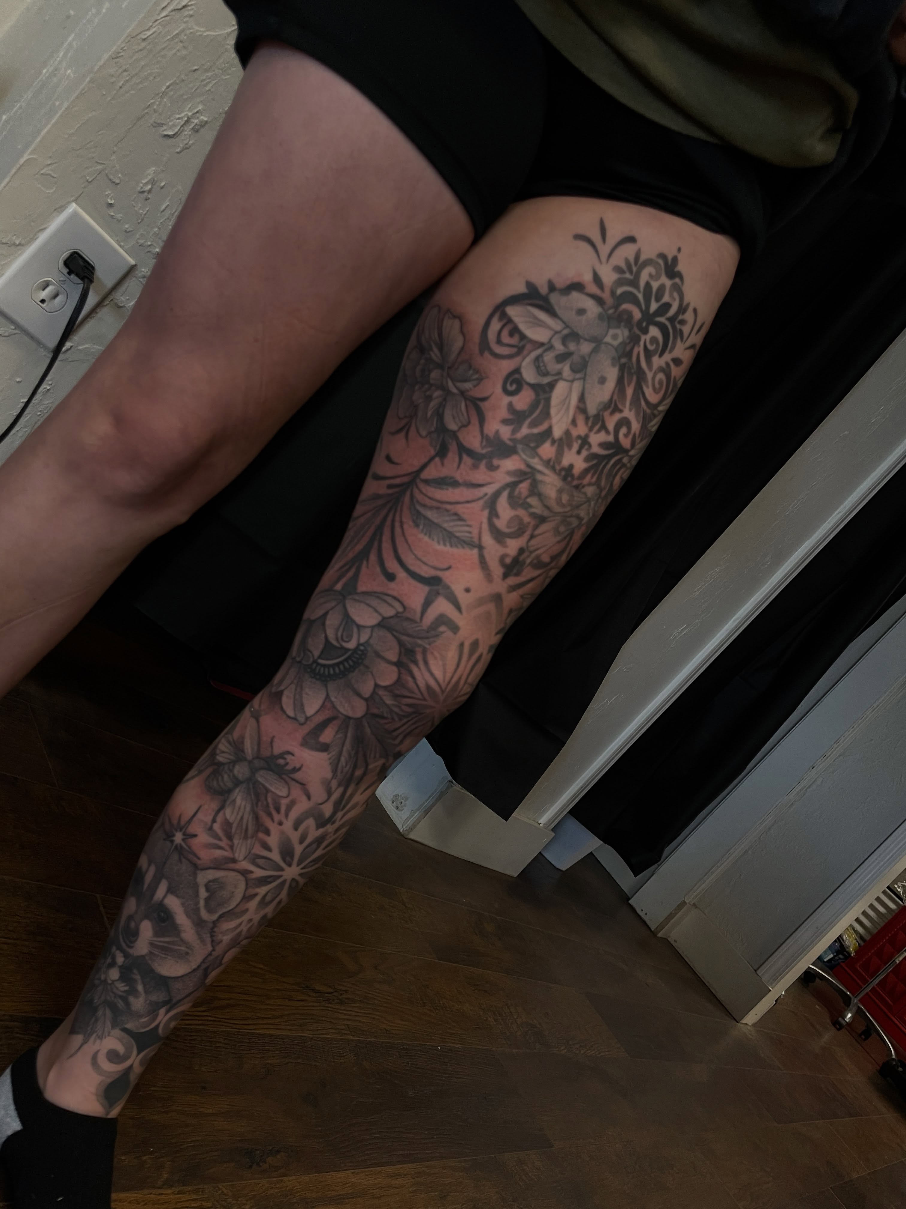 Tattoo by @_sinnertattoos — black_and_grey