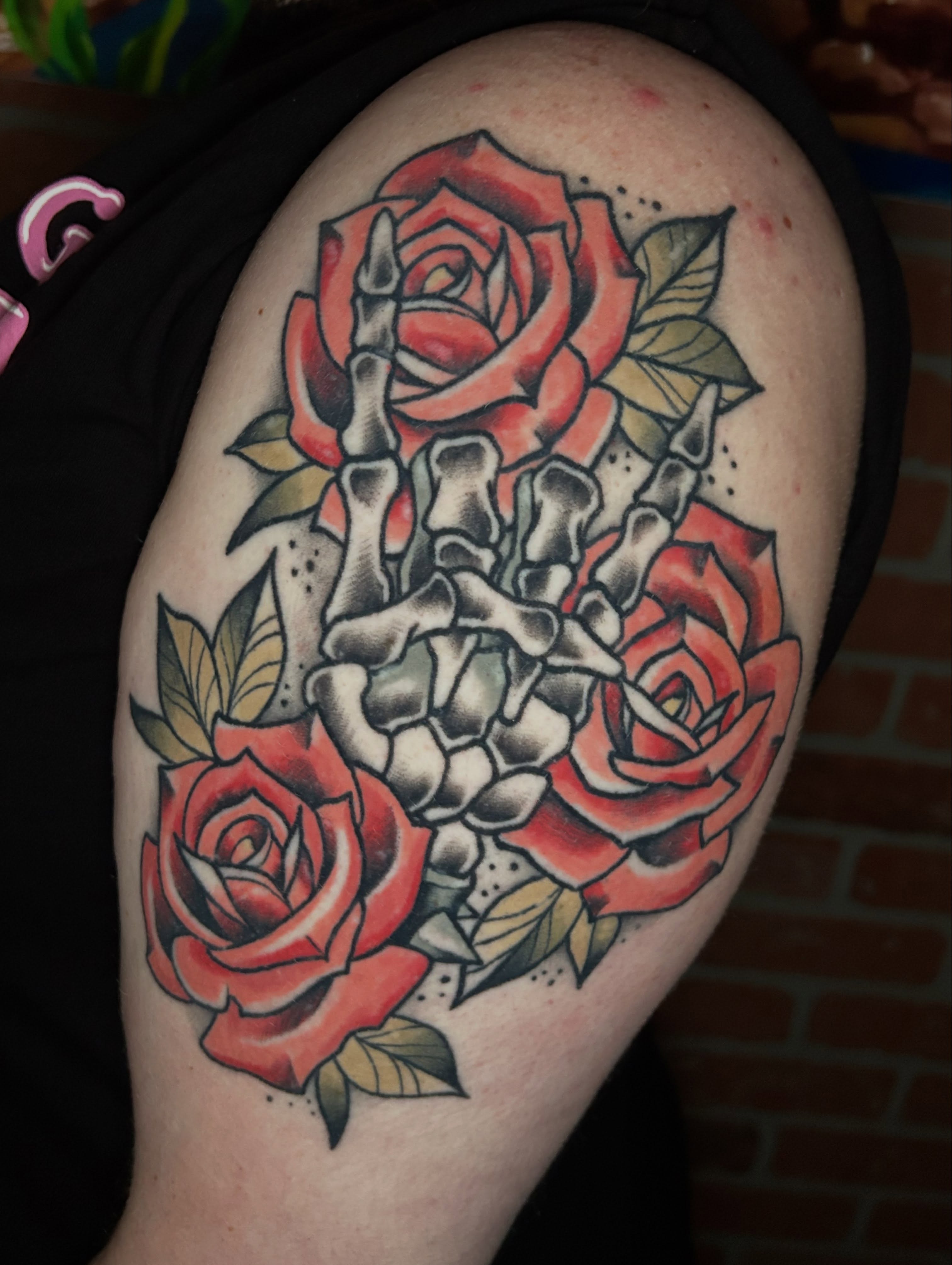 Tattoo by @skeletonkeytattoos — american_traditional, dotwork