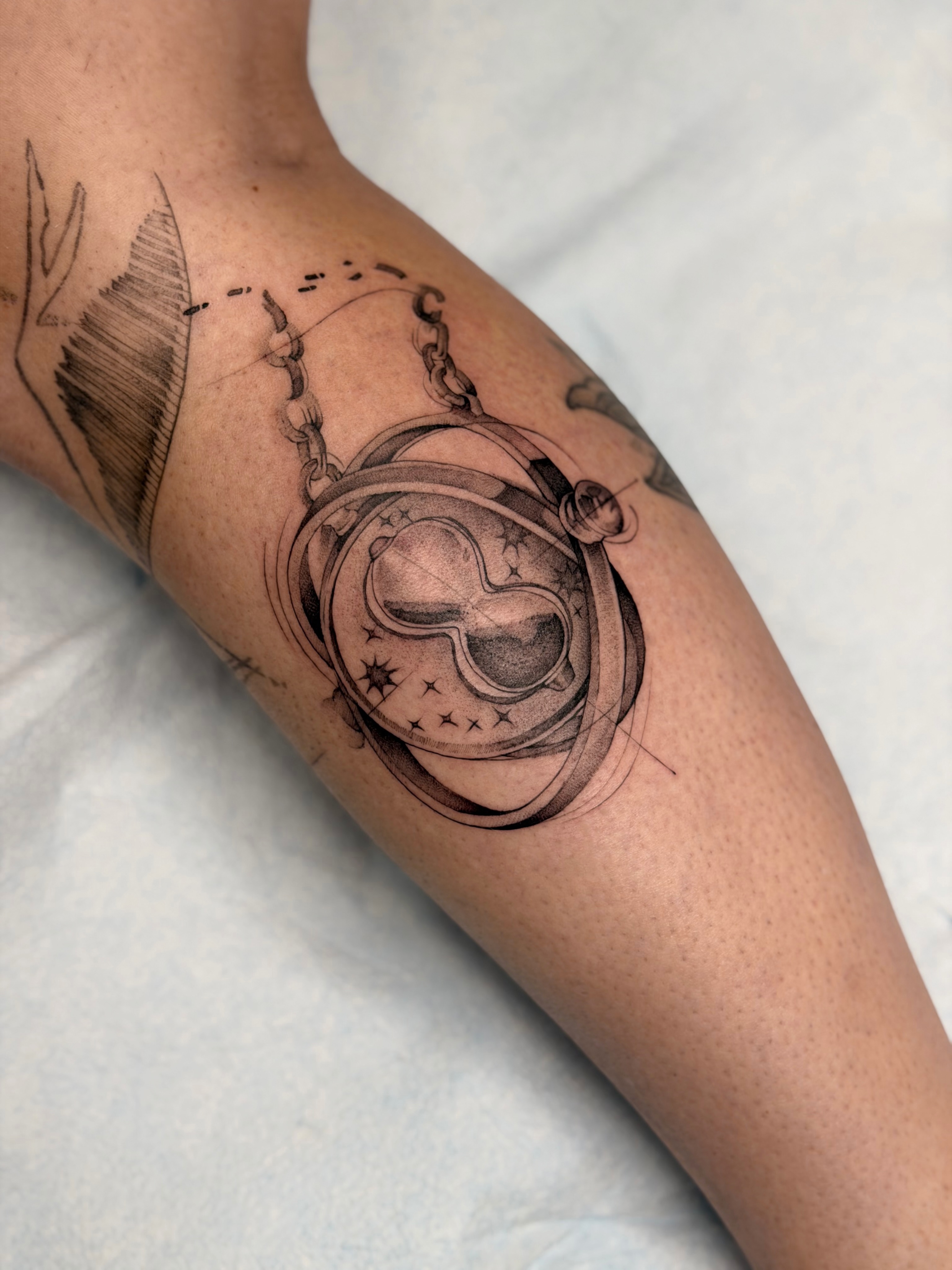 Tattoo by @georgiagreytattoos — black_and_grey