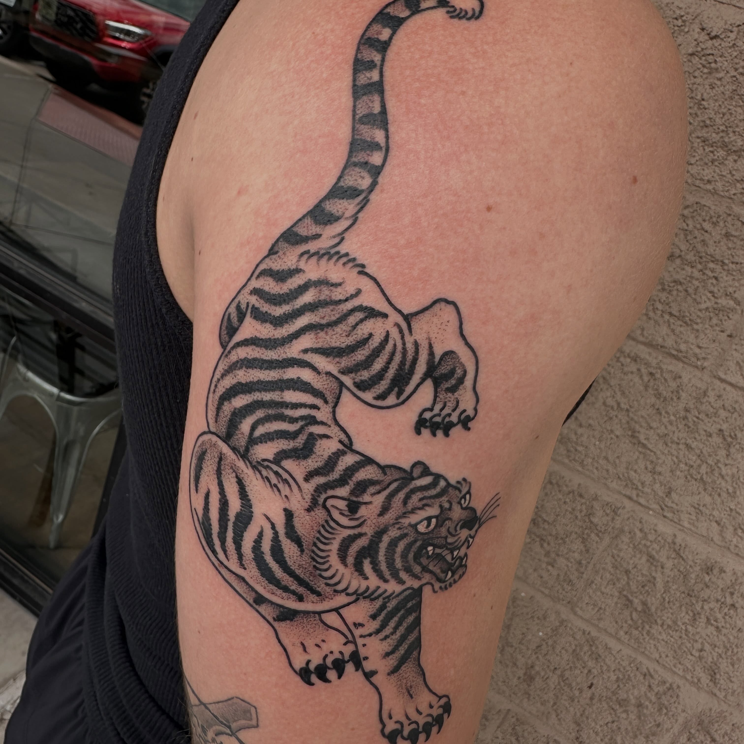 Tattoo by @bryce_d_tattoos — dotwork