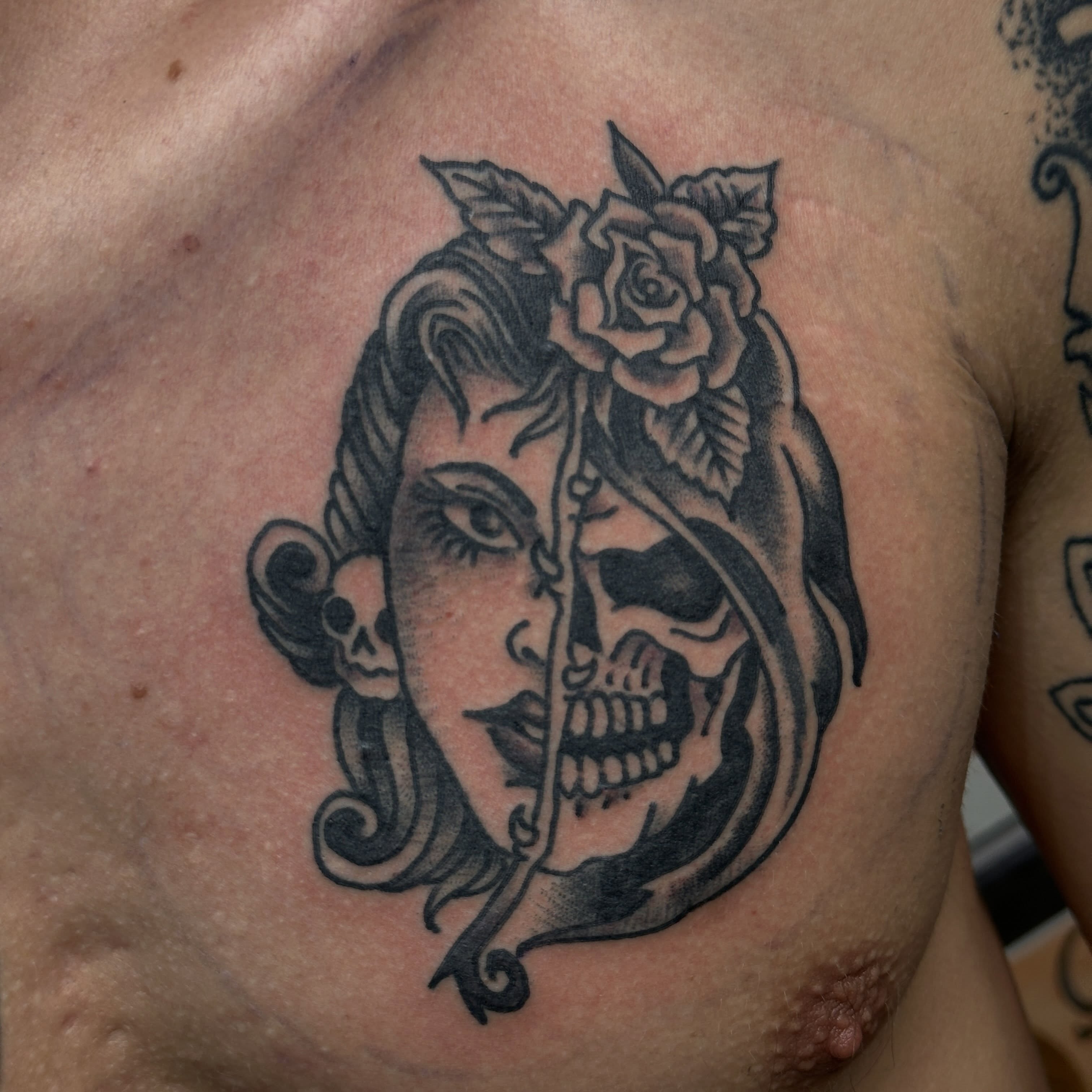 Tattoo by @bryce_d_tattoos — american_traditional, black_and_grey