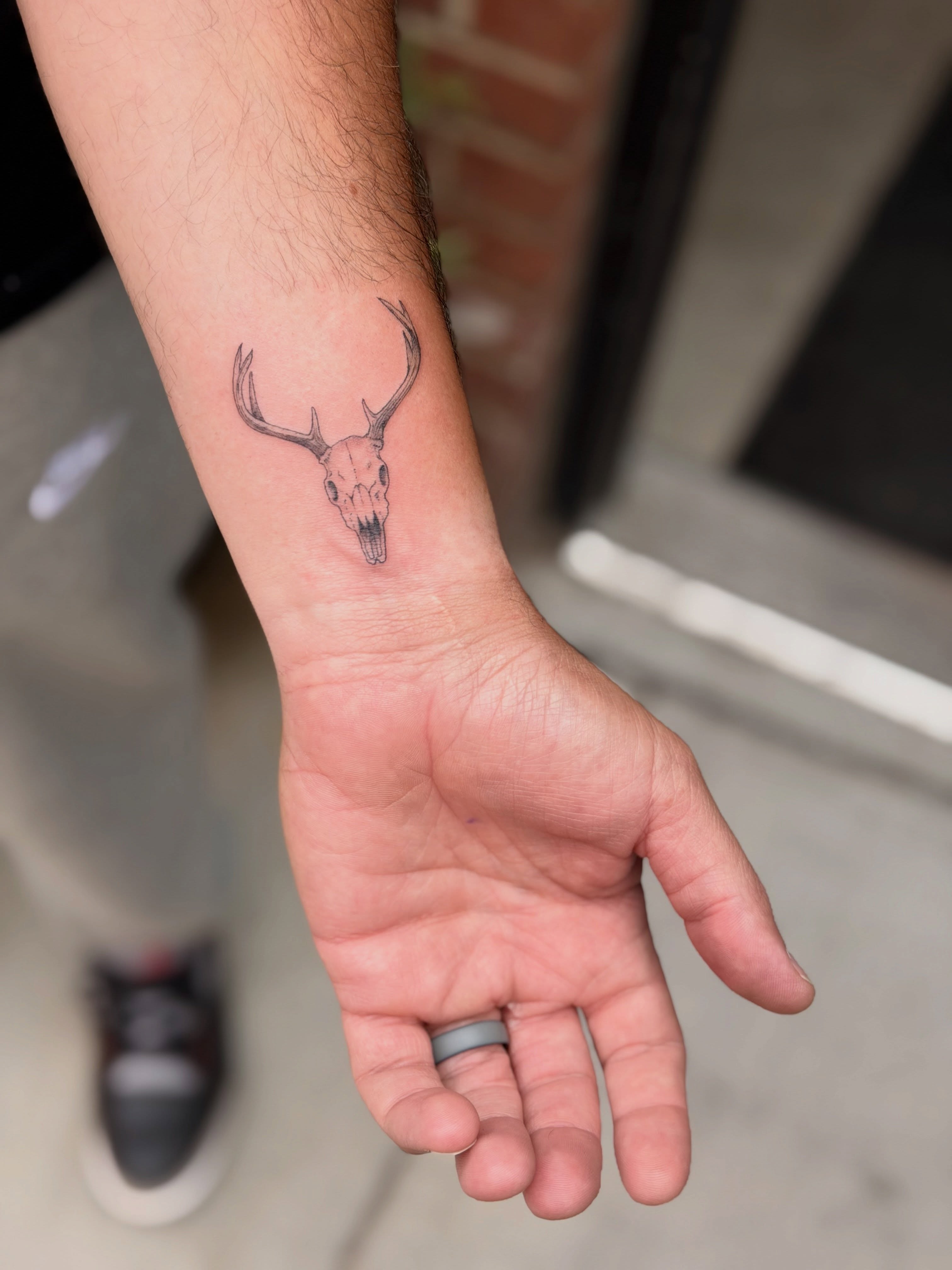 Tattoo by @georgiagreytattoos — black_and_grey