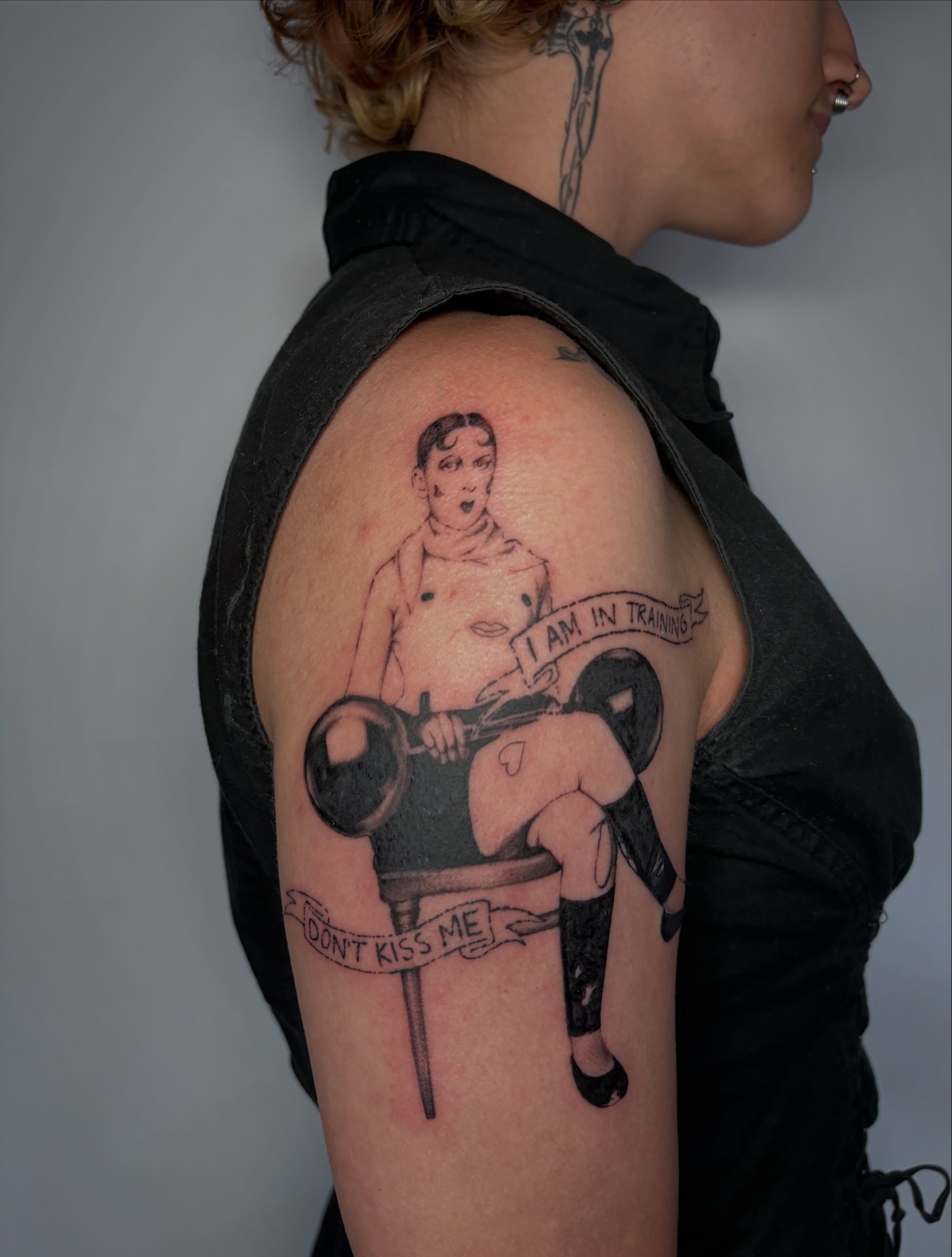 Tattoo by @carlyjordyn — black_and_grey