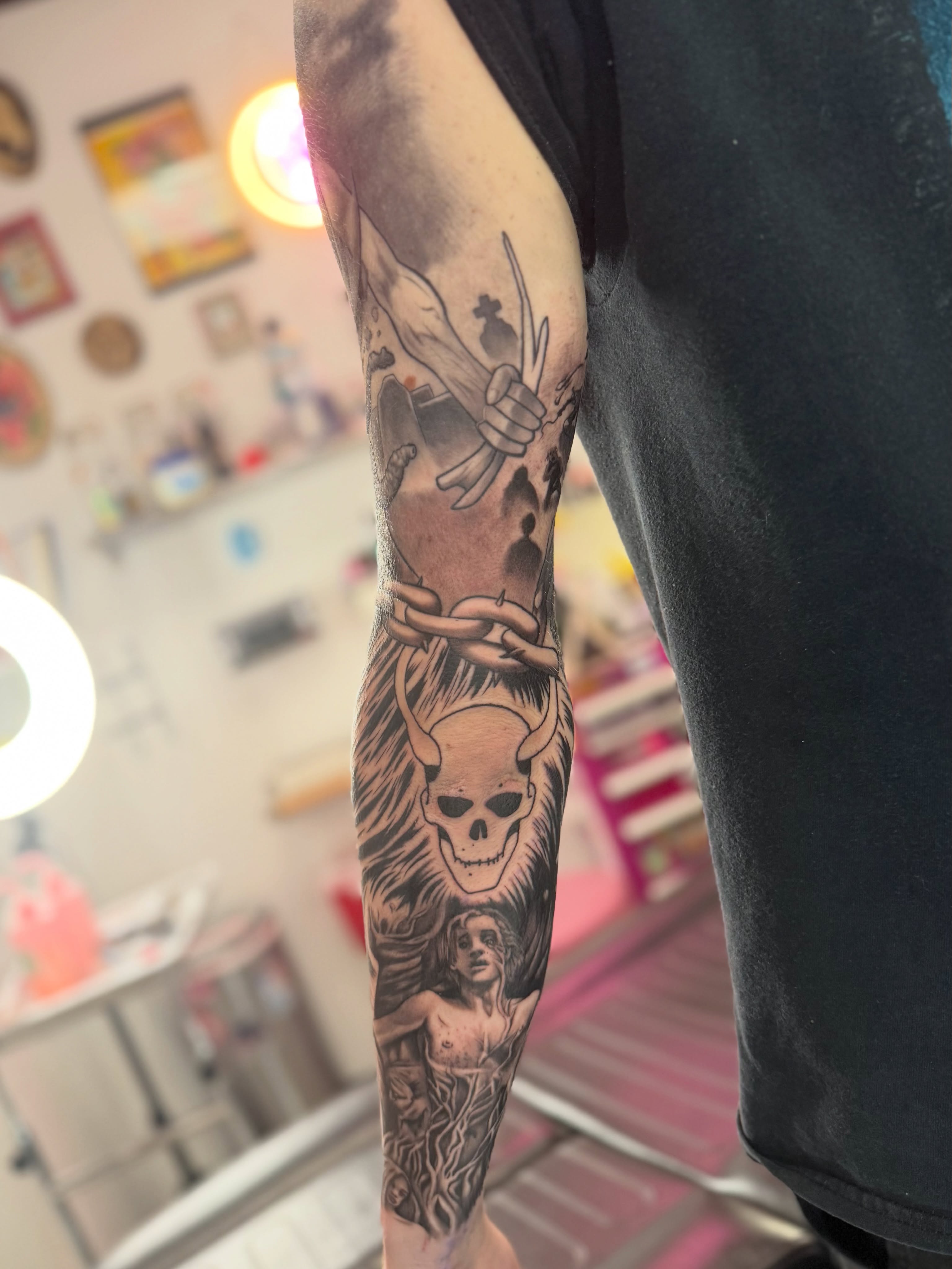 Tattoo by @tonitakaaa — black_and_grey, realism