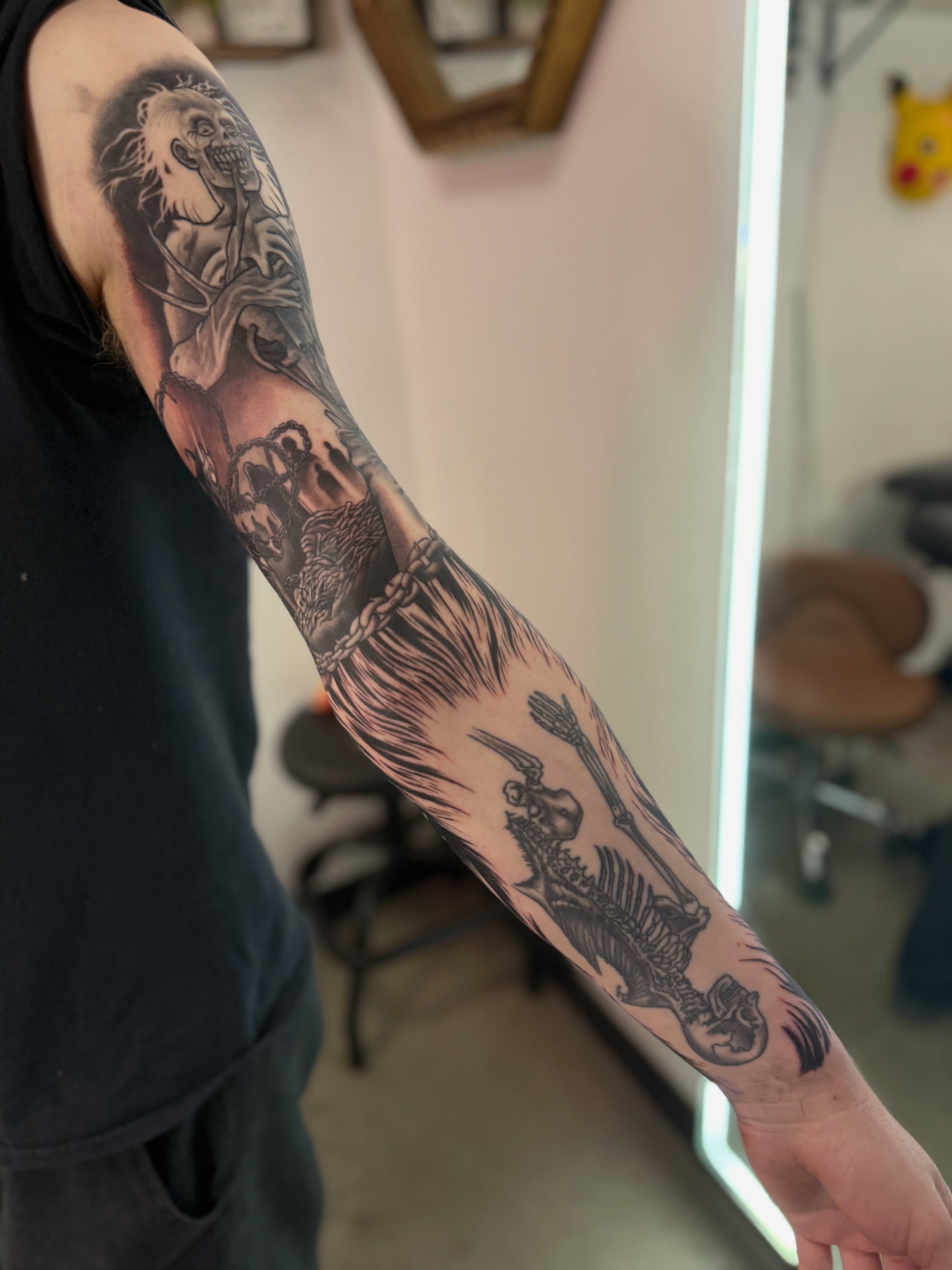 Tattoo by @tonitakaaa — black_and_grey