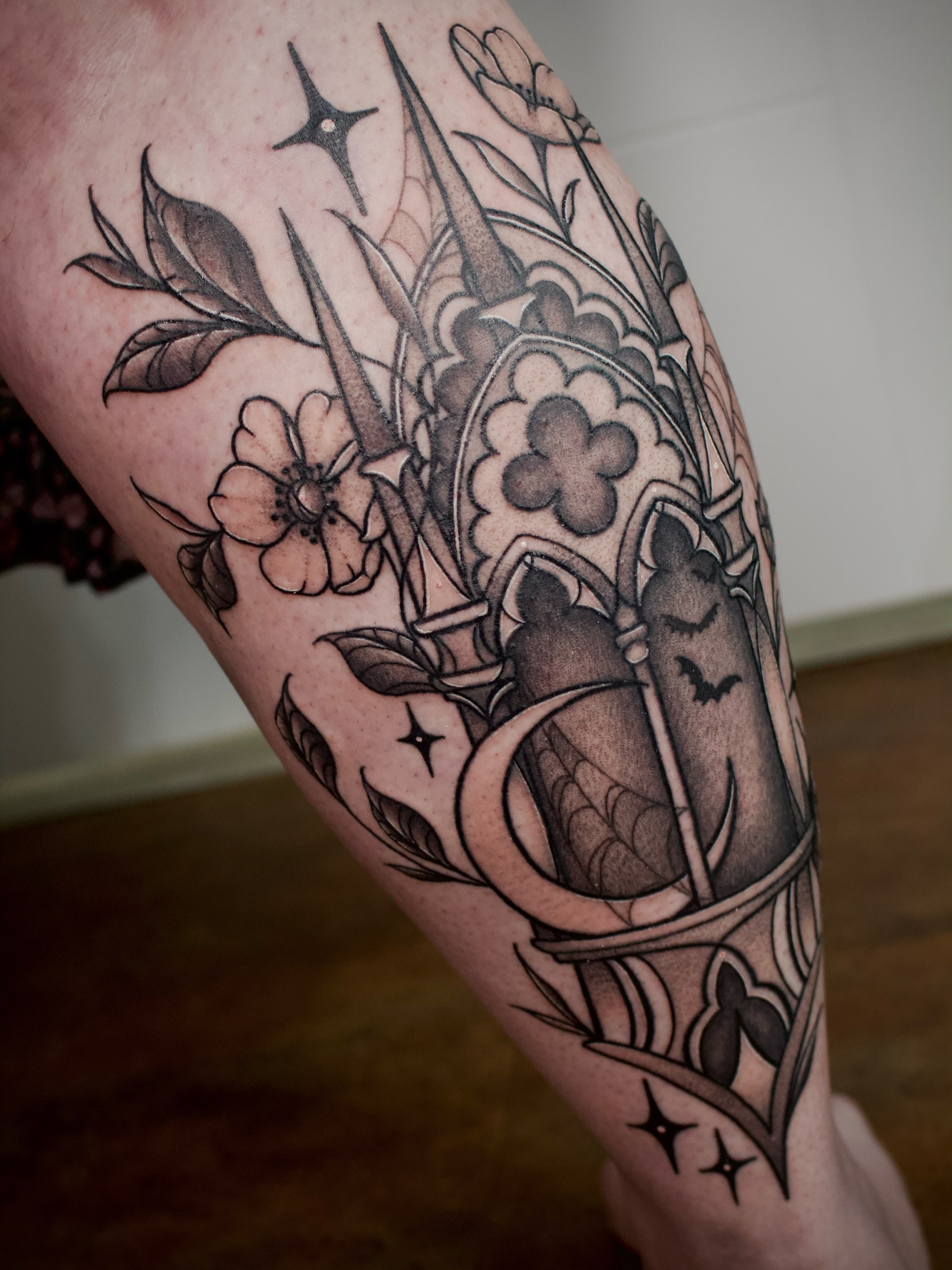 Tattoo by @julieobrientattoo — black_and_grey