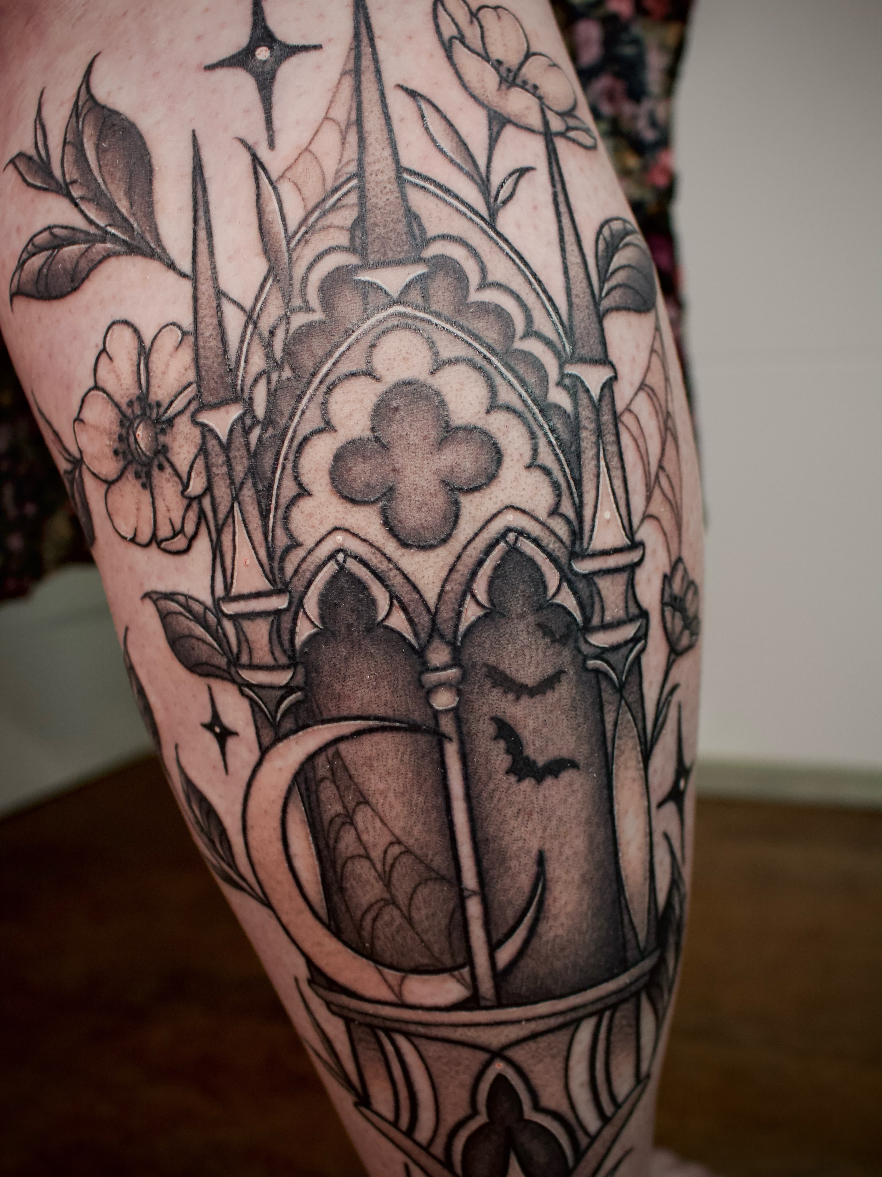 Tattoo by @julieobrientattoo — black_and_grey