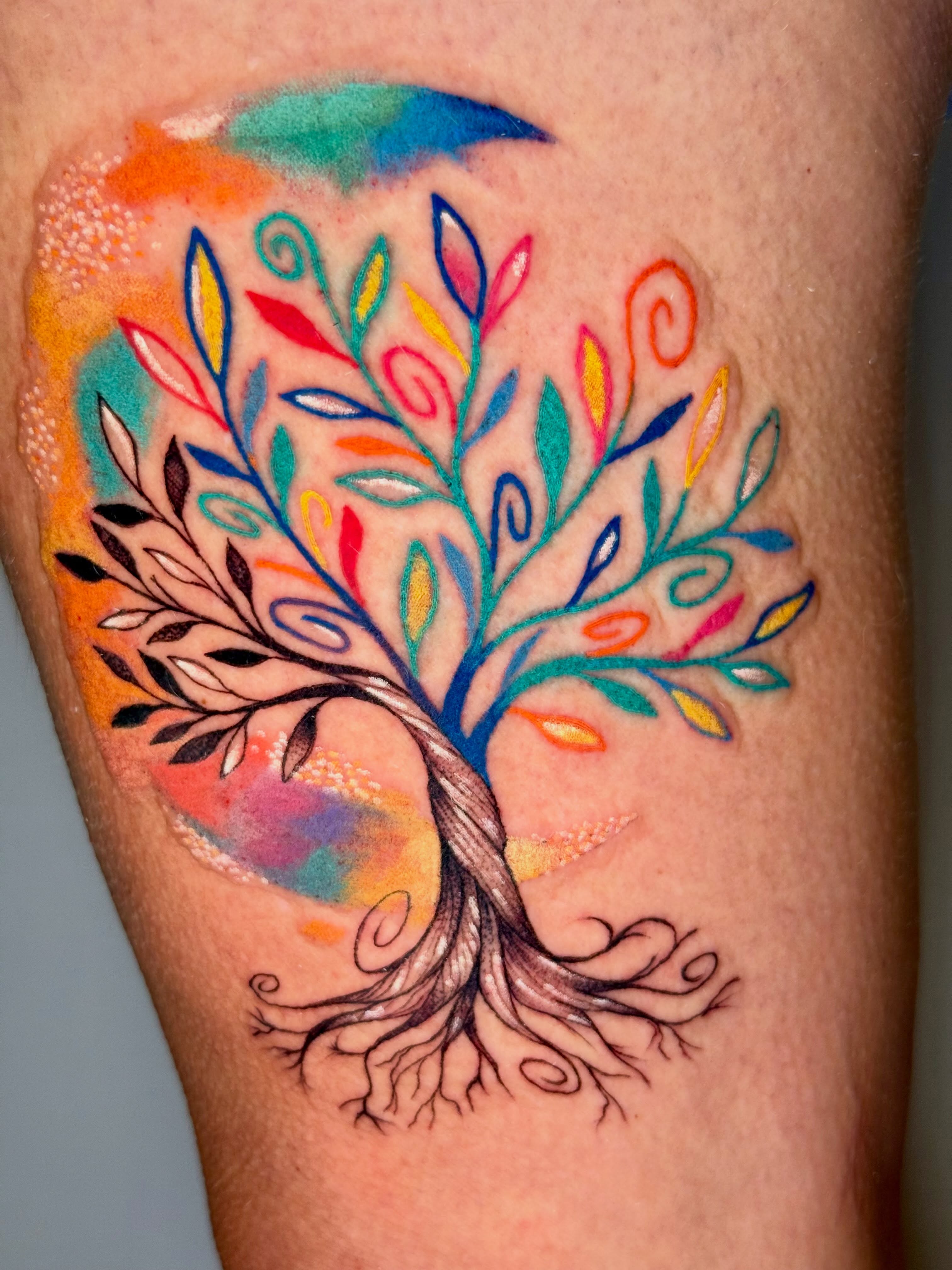 Tattoo by @muridiana — watercolor