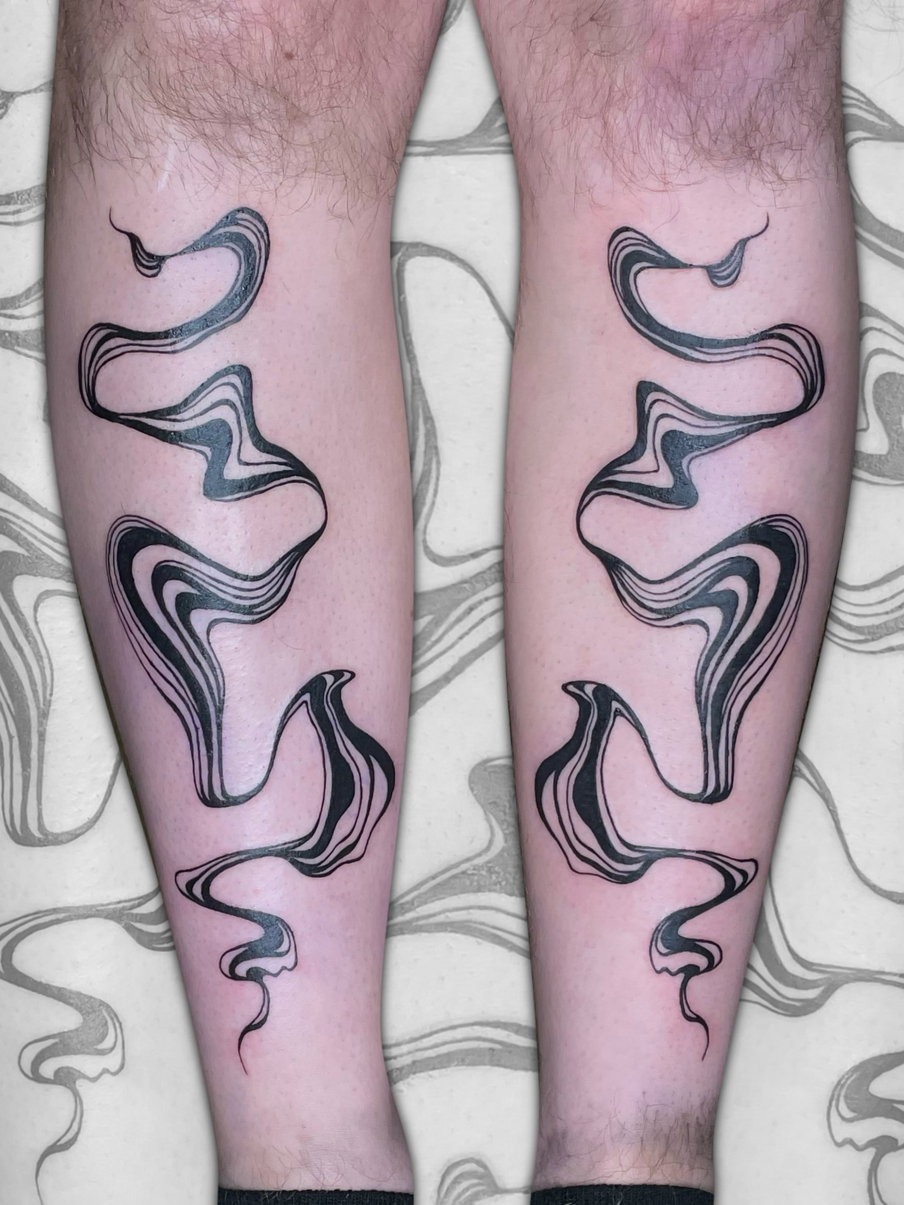 Tattoo by @goosewhotattoos — black_and_grey