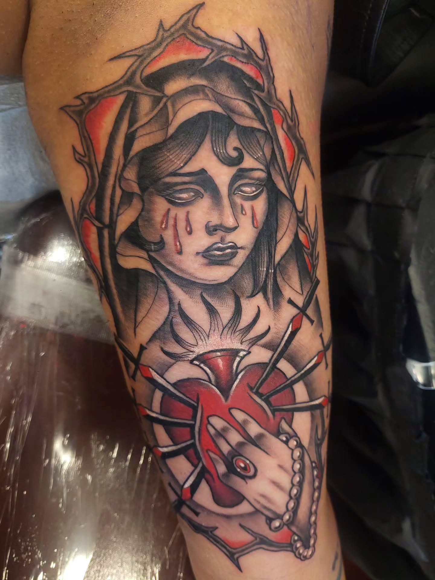 Tattoo by @daniwilsonart — american_traditional, dark_realism