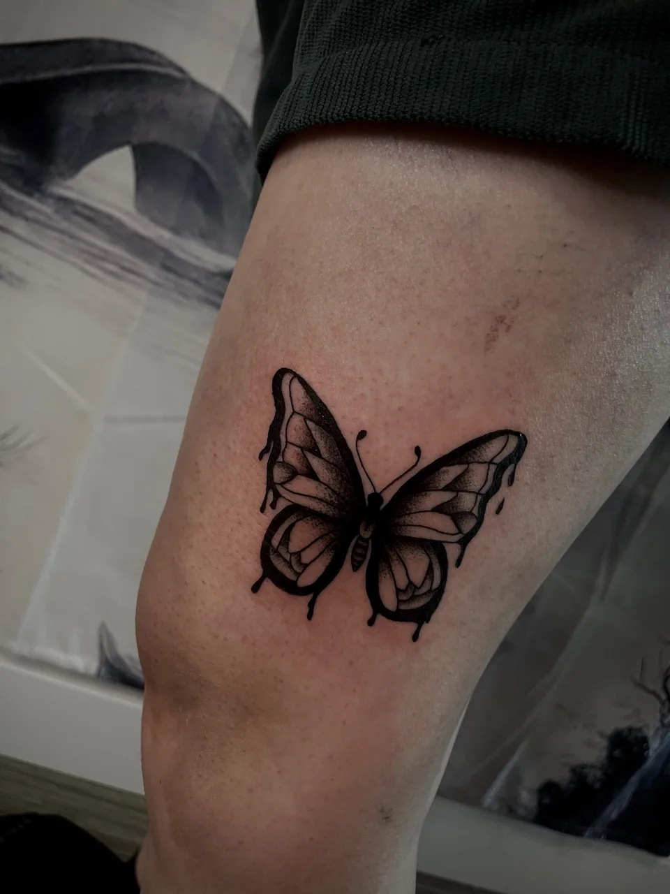 Tattoo by @redtideink — dotwork