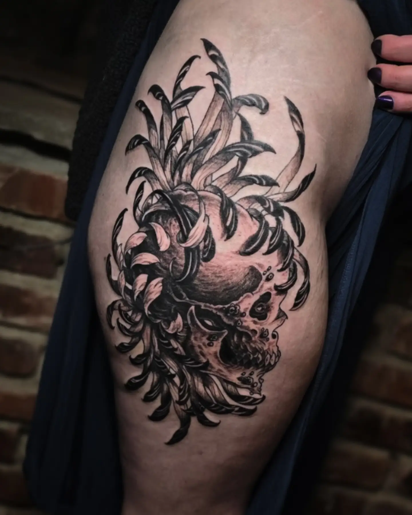 Tattoo by @micxortiz.tattoo — black_and_grey, realism