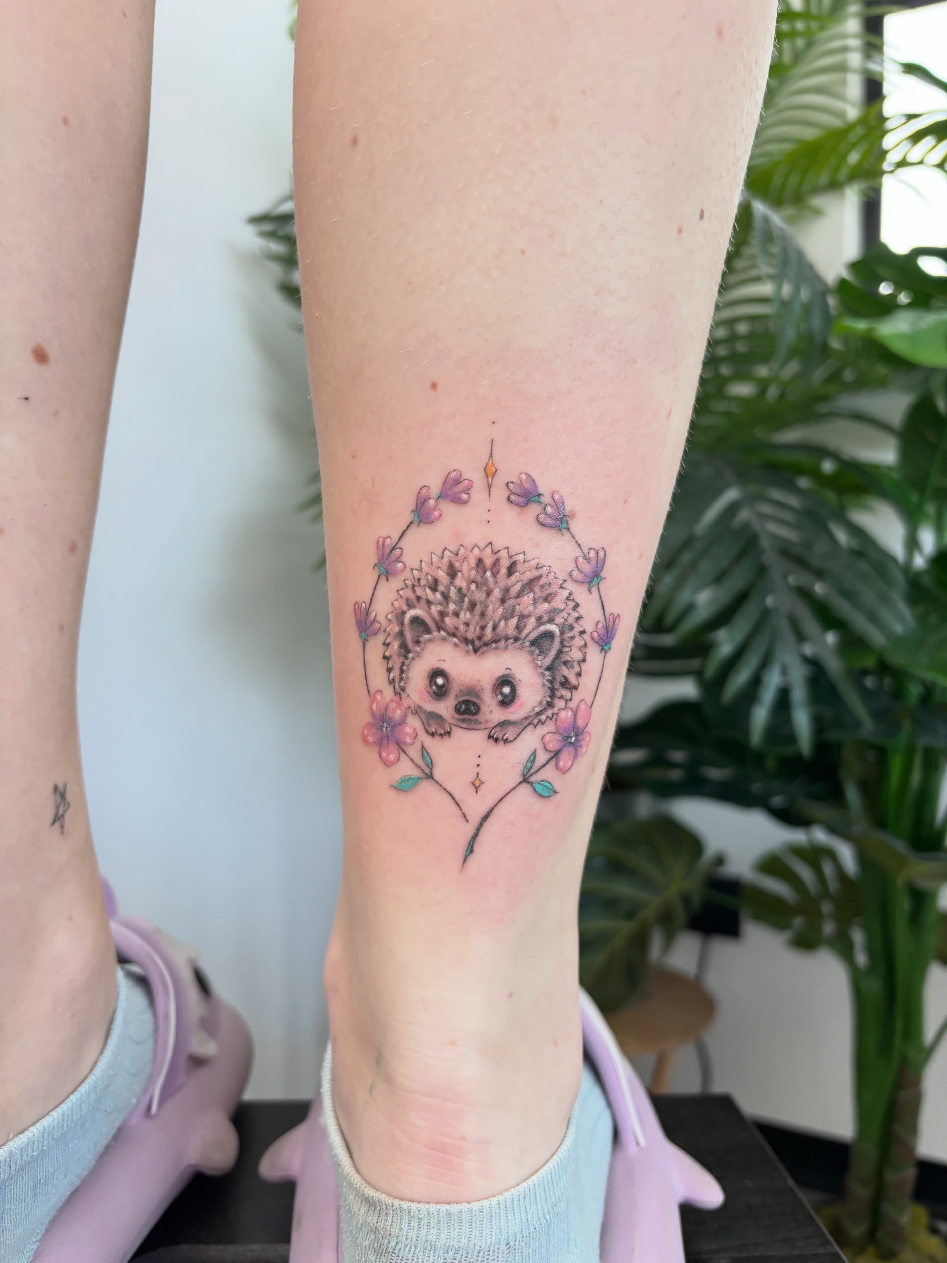 Tattoo by @ariusink — dotwork, realism