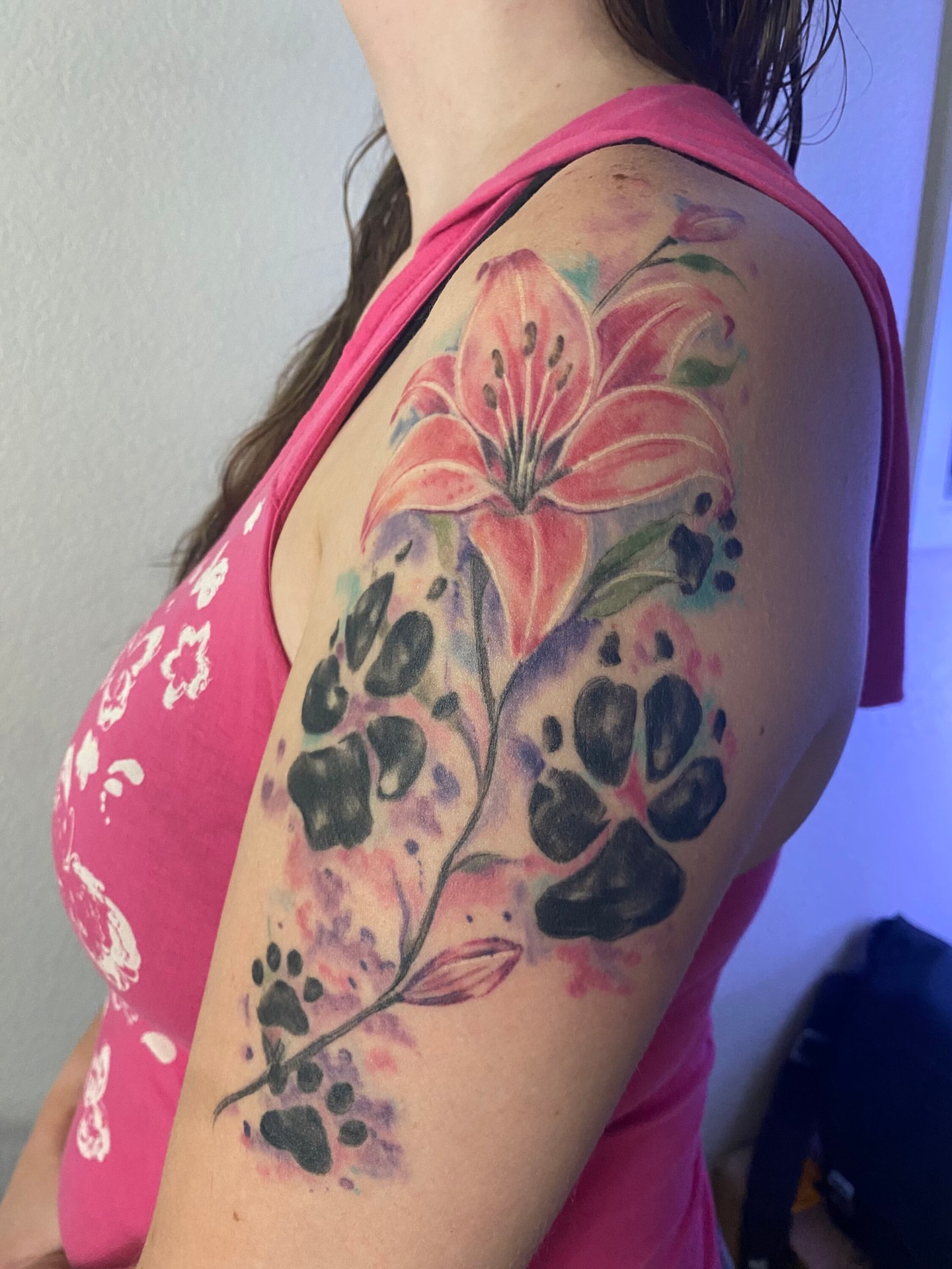 Tattoo by @my_style_mom — watercolor, realism