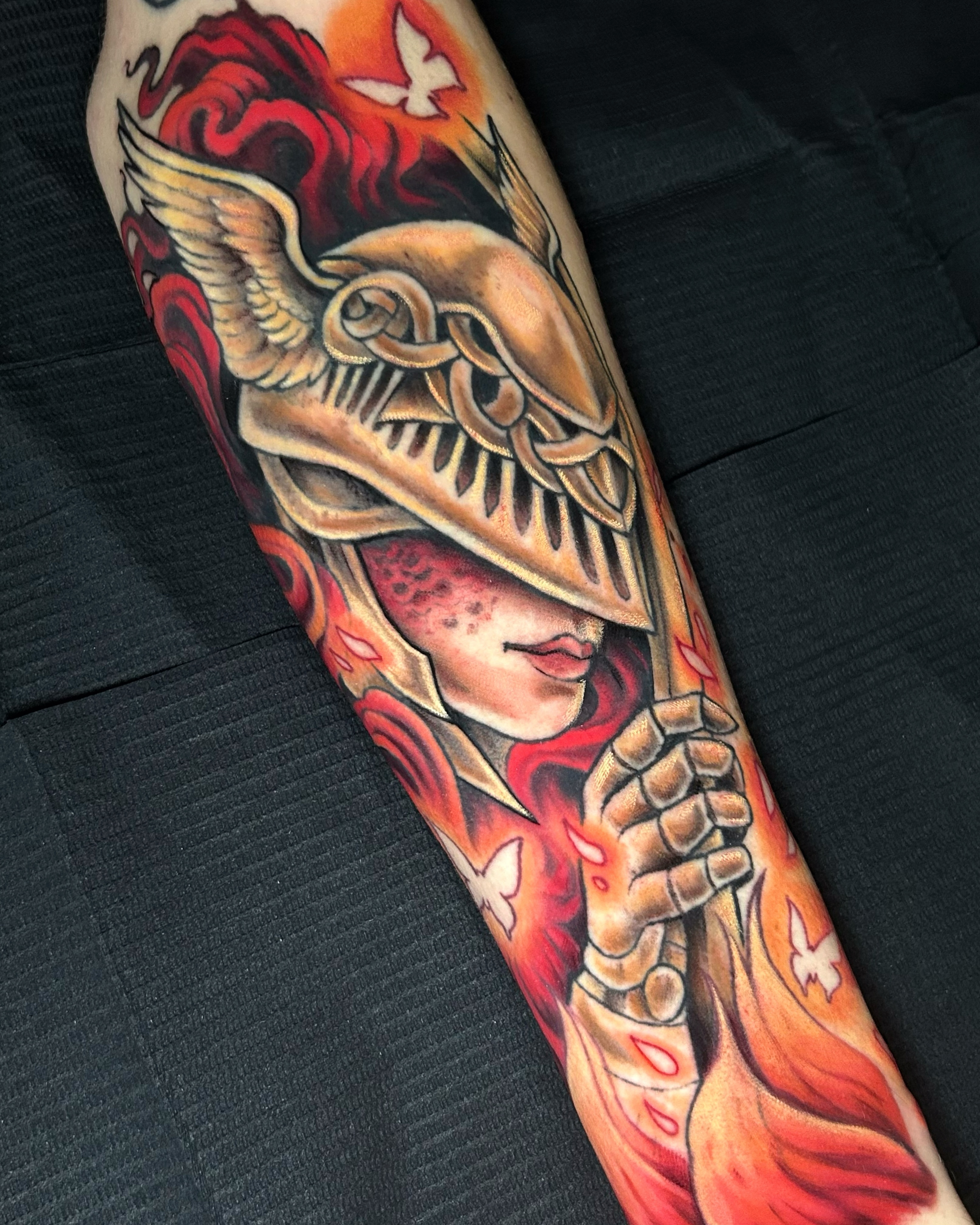Tattoo by @oddzephyr — american_traditional, dotwork