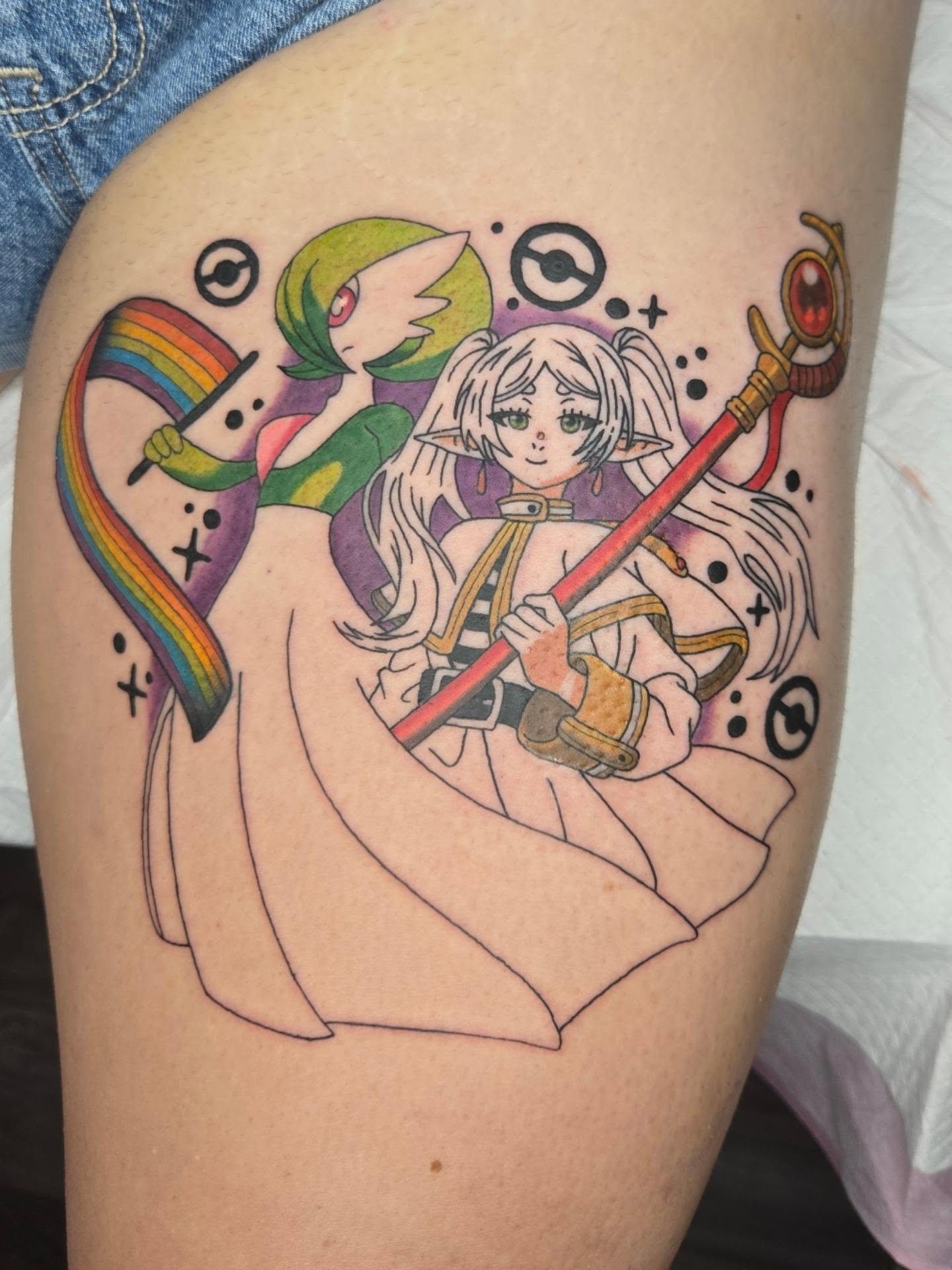 Tattoo by @babybluegotblues — anime