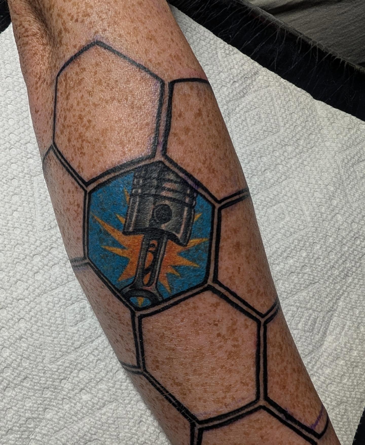 Tattoo by @madamecelestetattoo — geometric