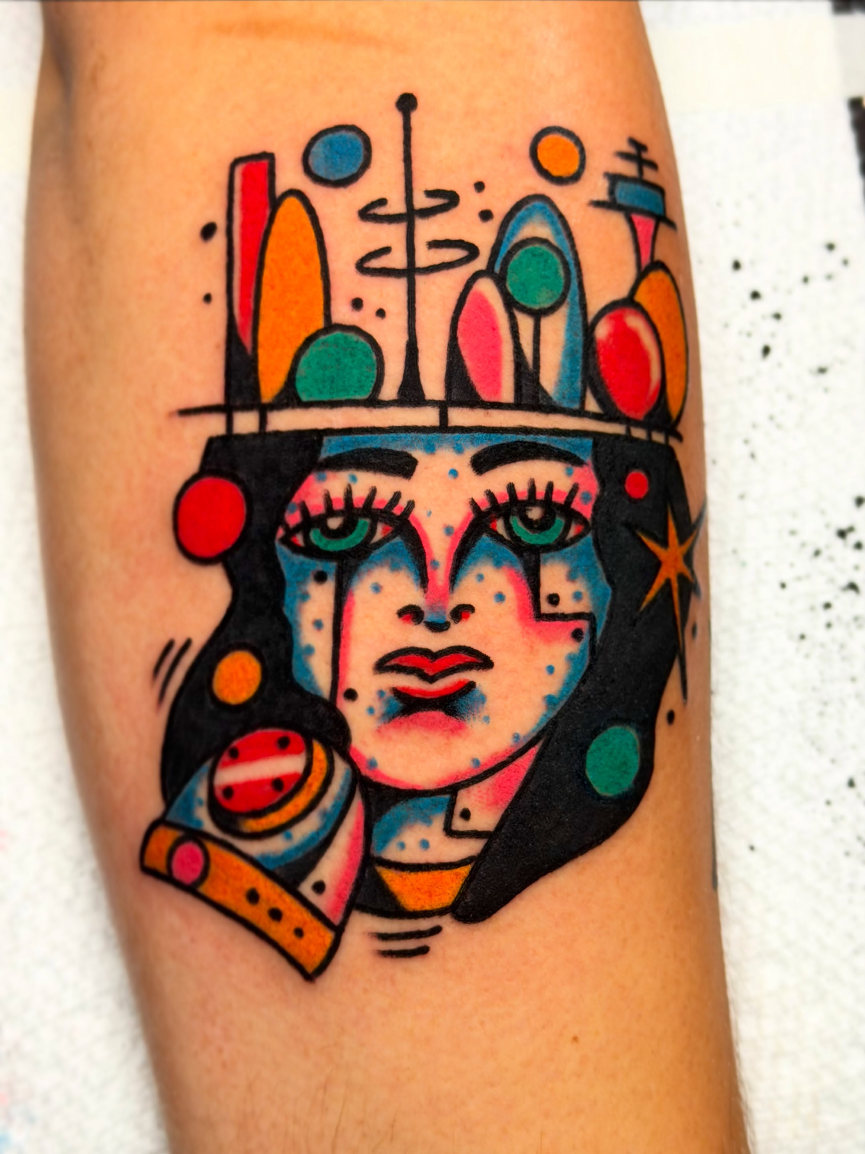 Tattoo by @okaytats — geometric