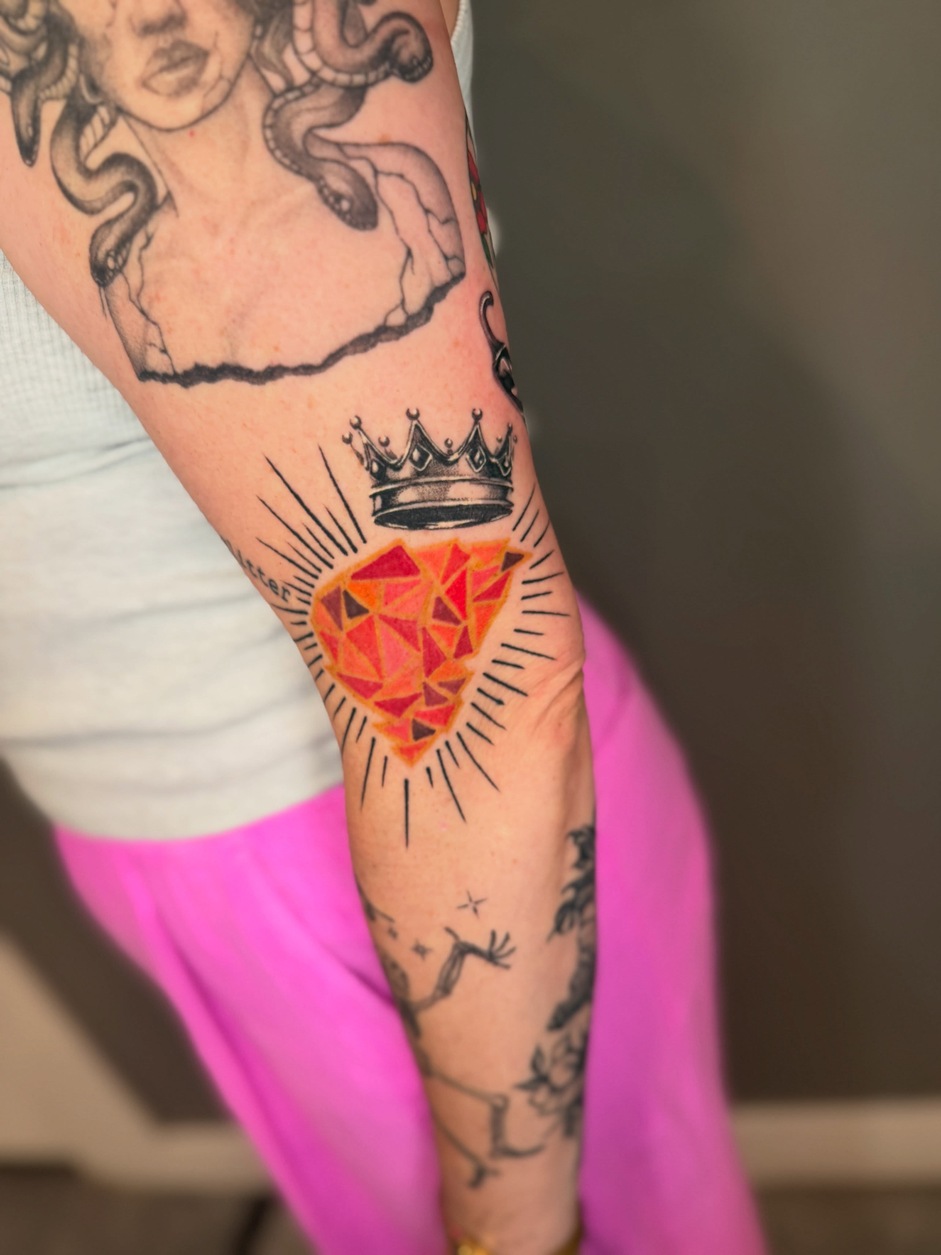 Tattoo by @amberstarrartistry — geometric