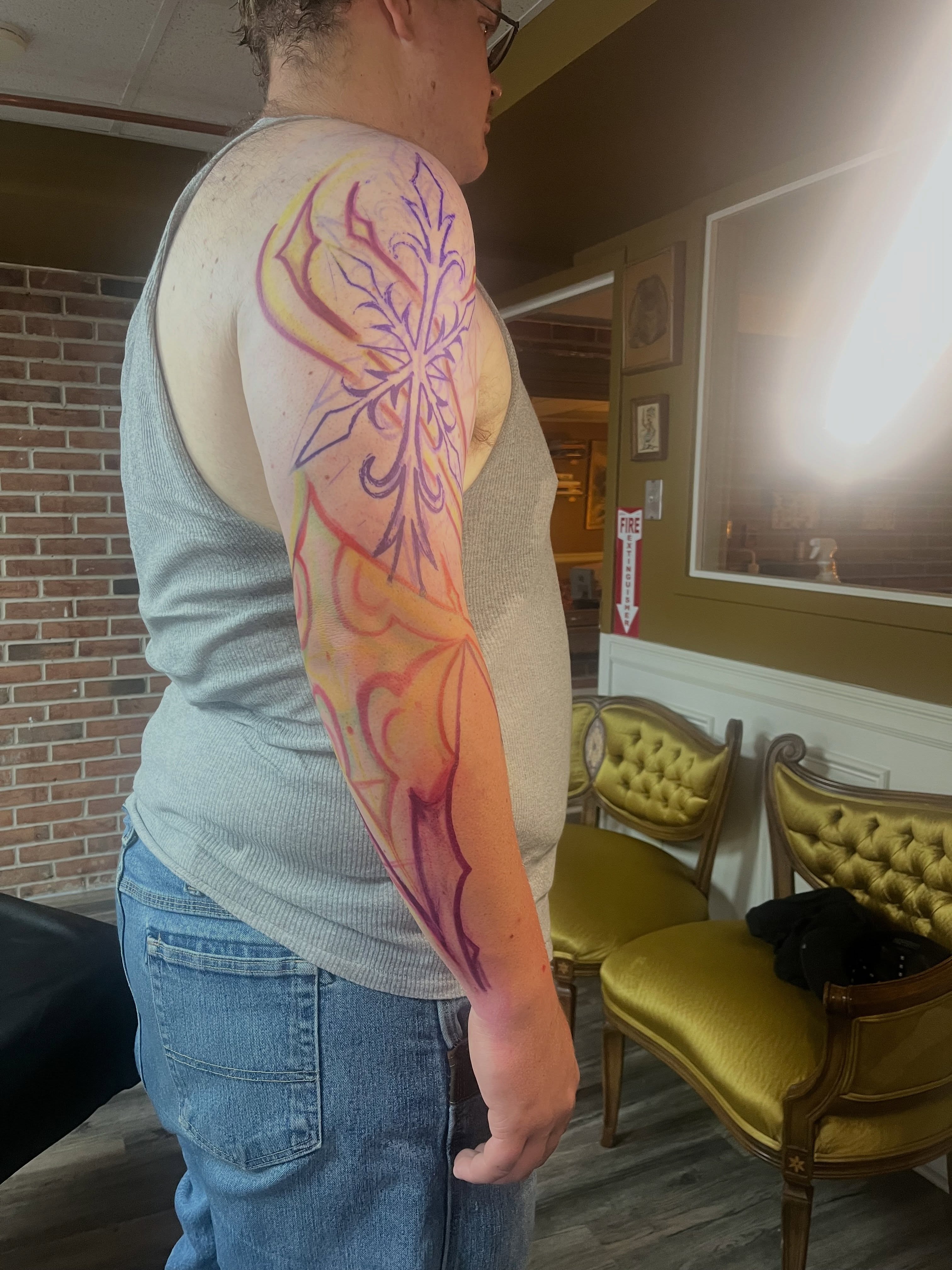 Tattoo by @fairyytaylzz — watercolor