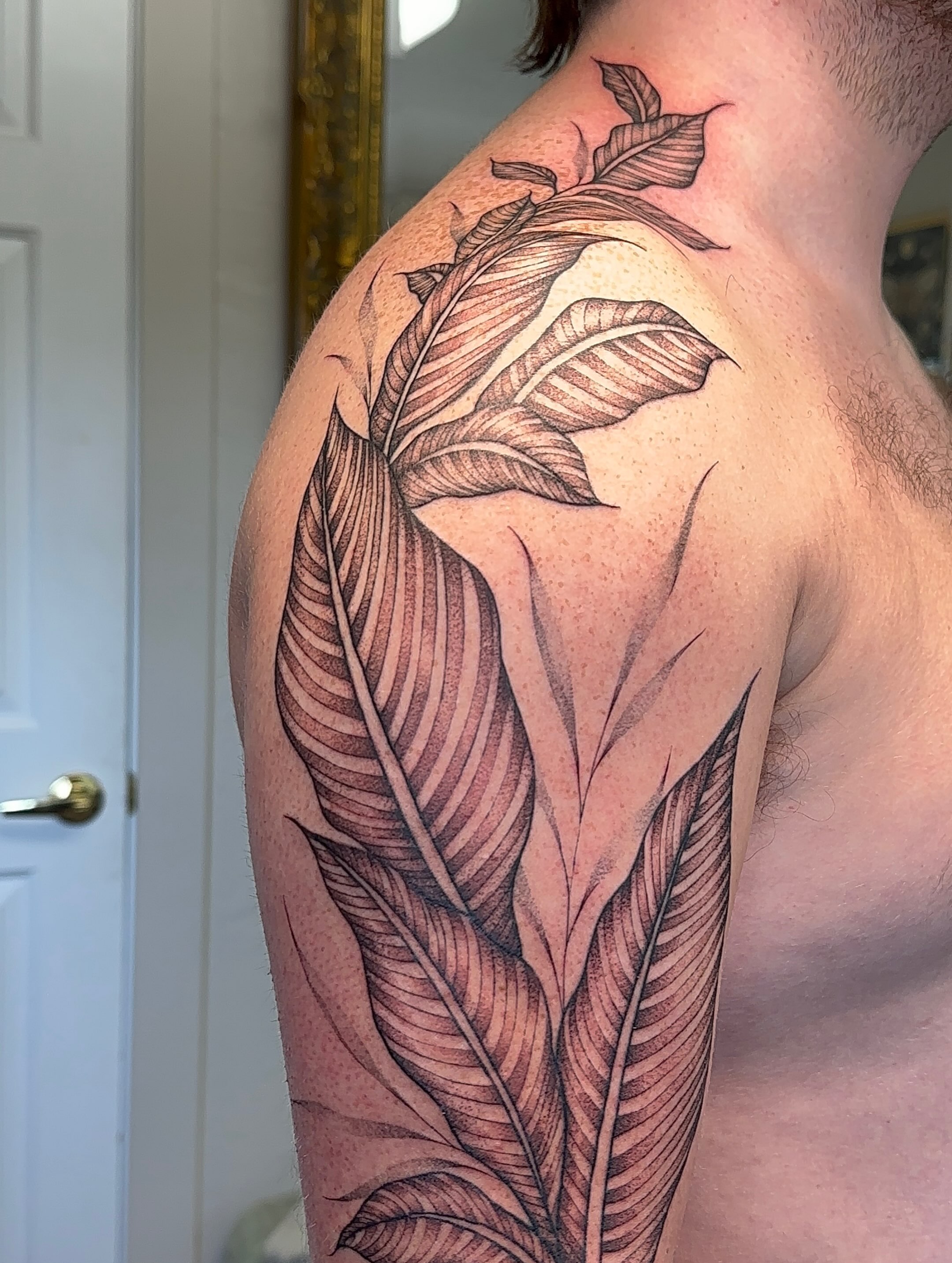 Tattoo by @bboujeeink2 — black_and_grey