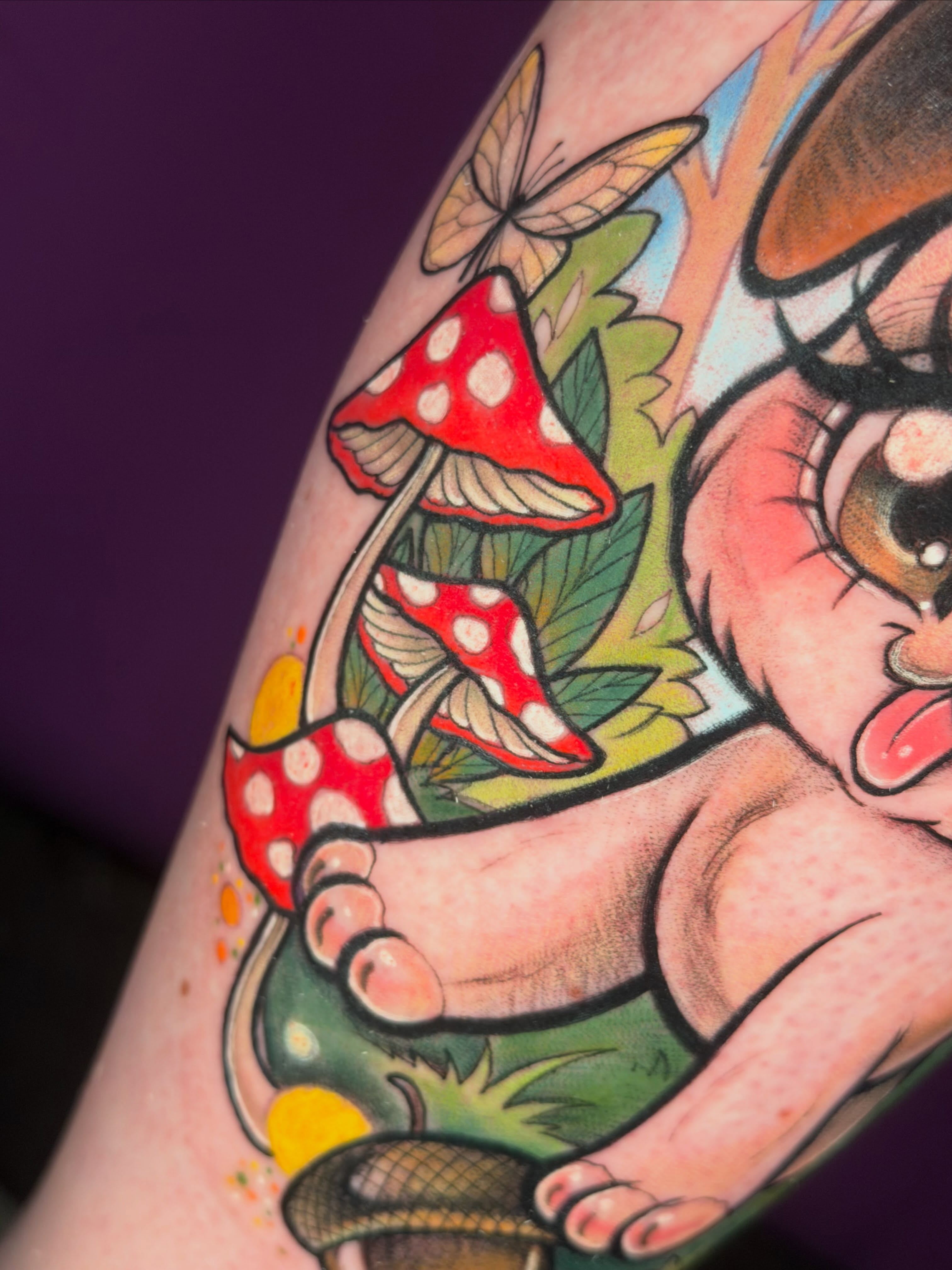 Tattoo by @sharon_skinart — american_traditional, dotwork