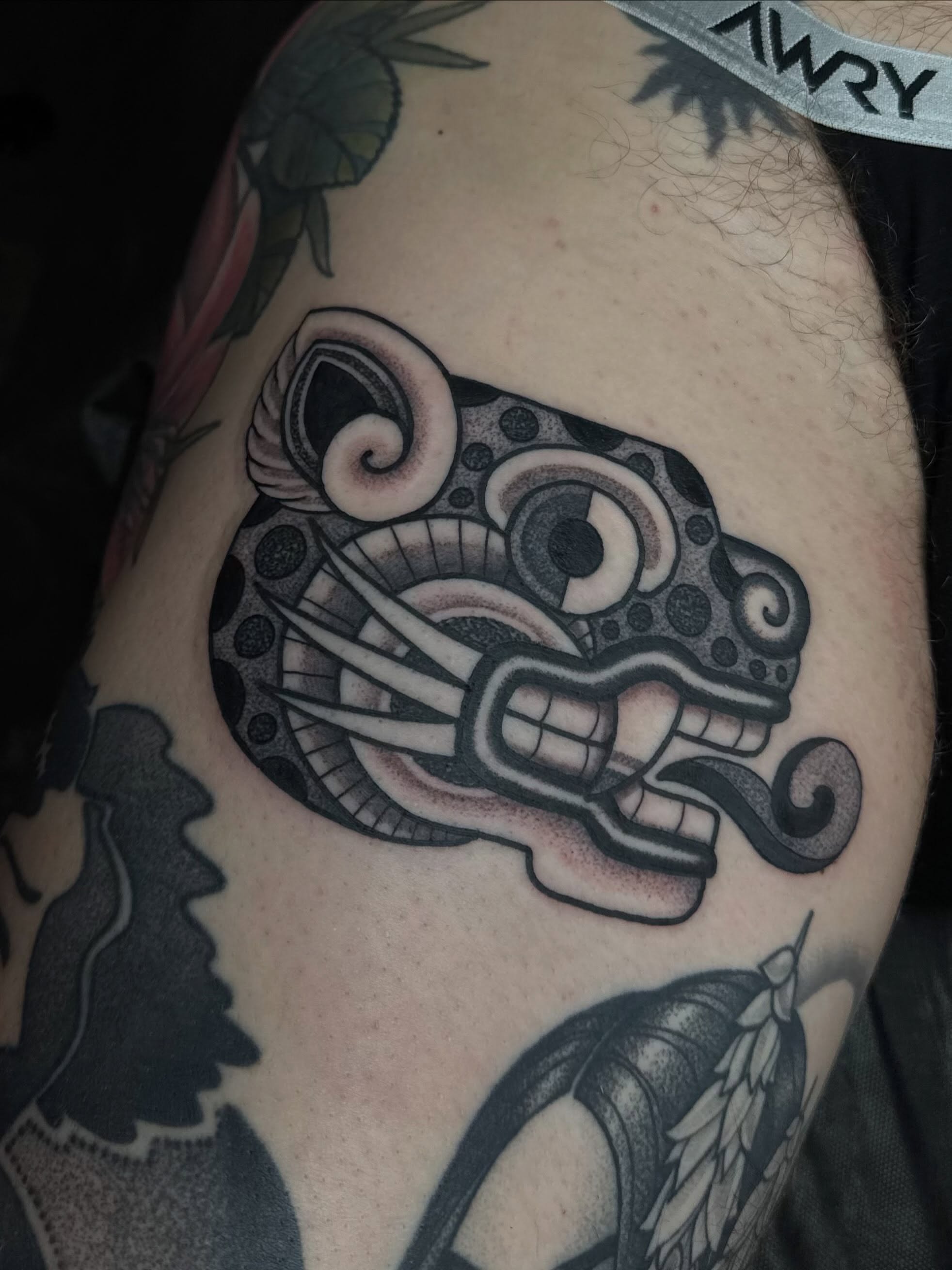 Tattoo by @tannerminocktattoos — black_and_grey