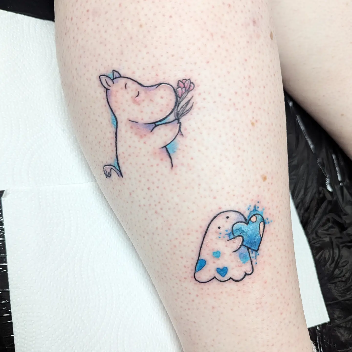 Tattoo by @the.craftcoven — dotwork, watercolor