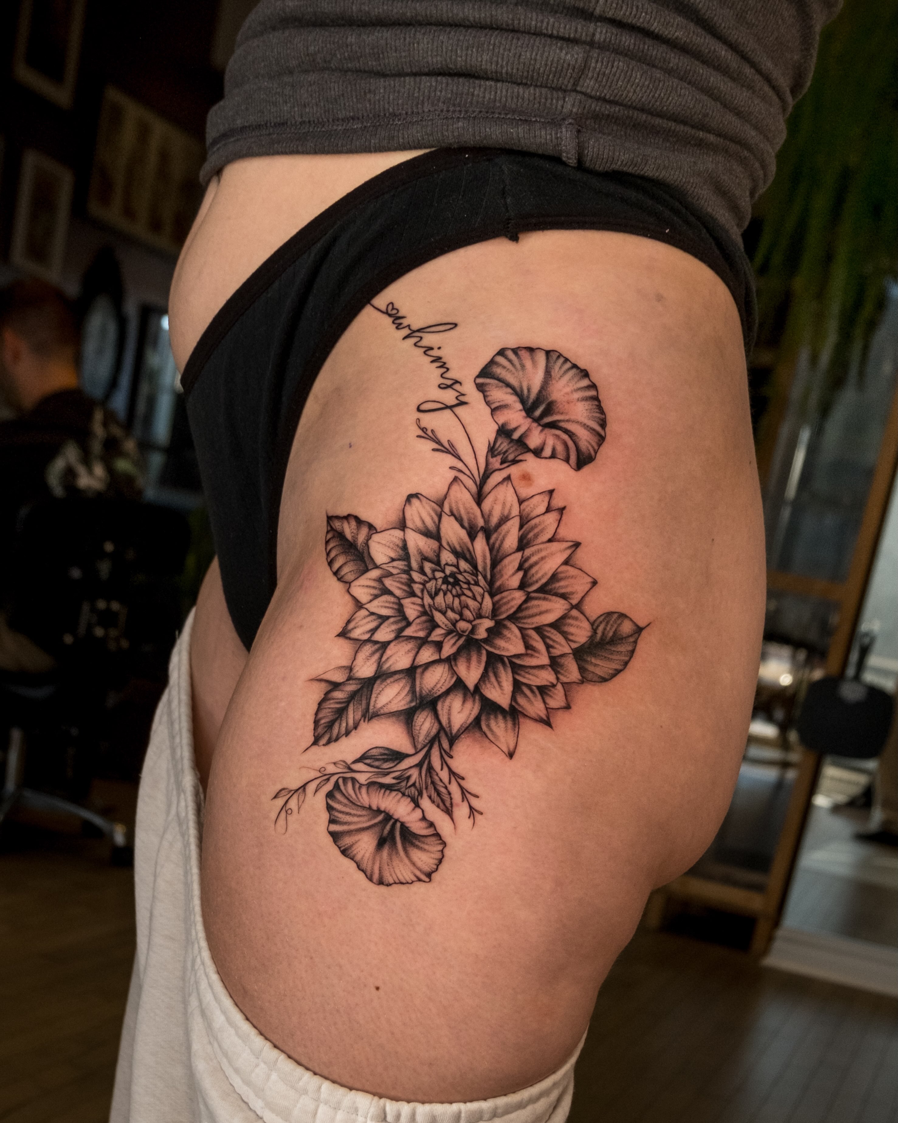 Tattoo by @julinestattoo — black_and_grey, realism