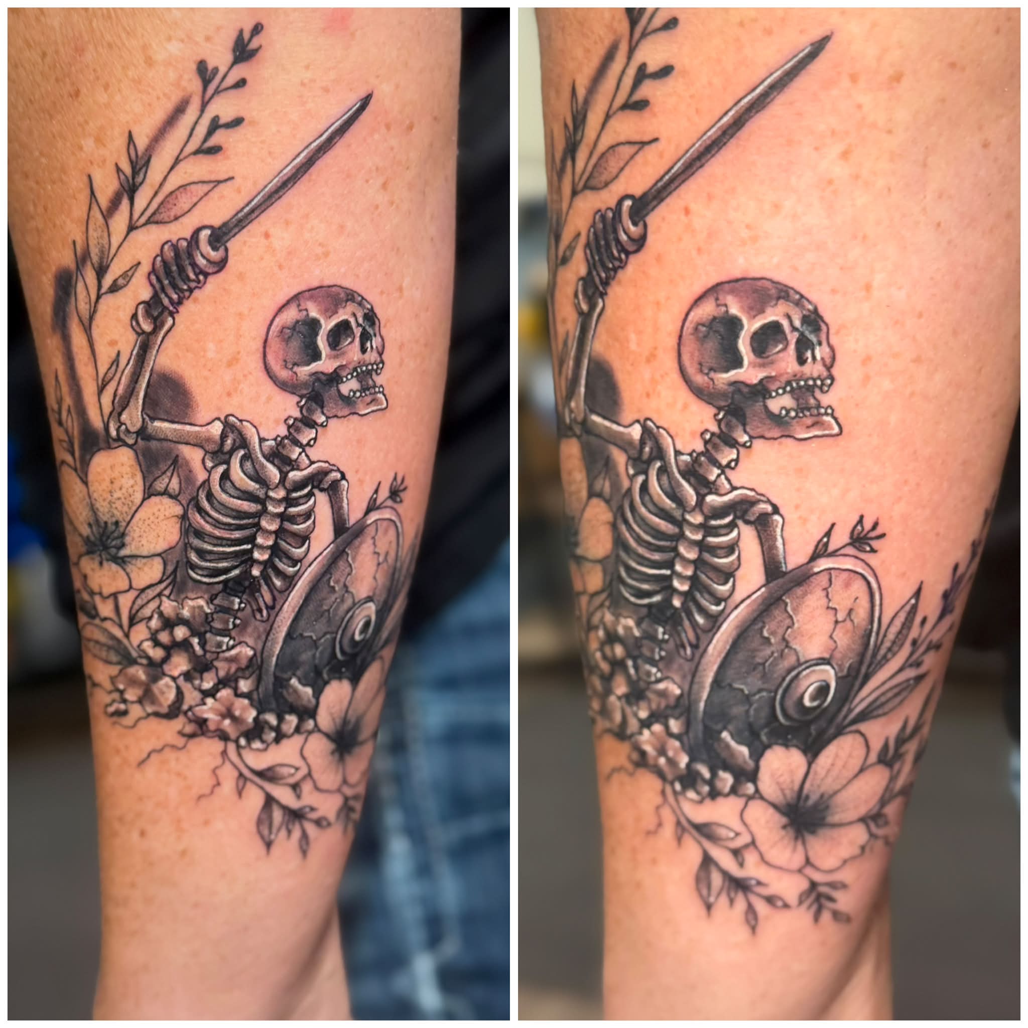 Tattoo by @c_lupori — black_and_grey, realism