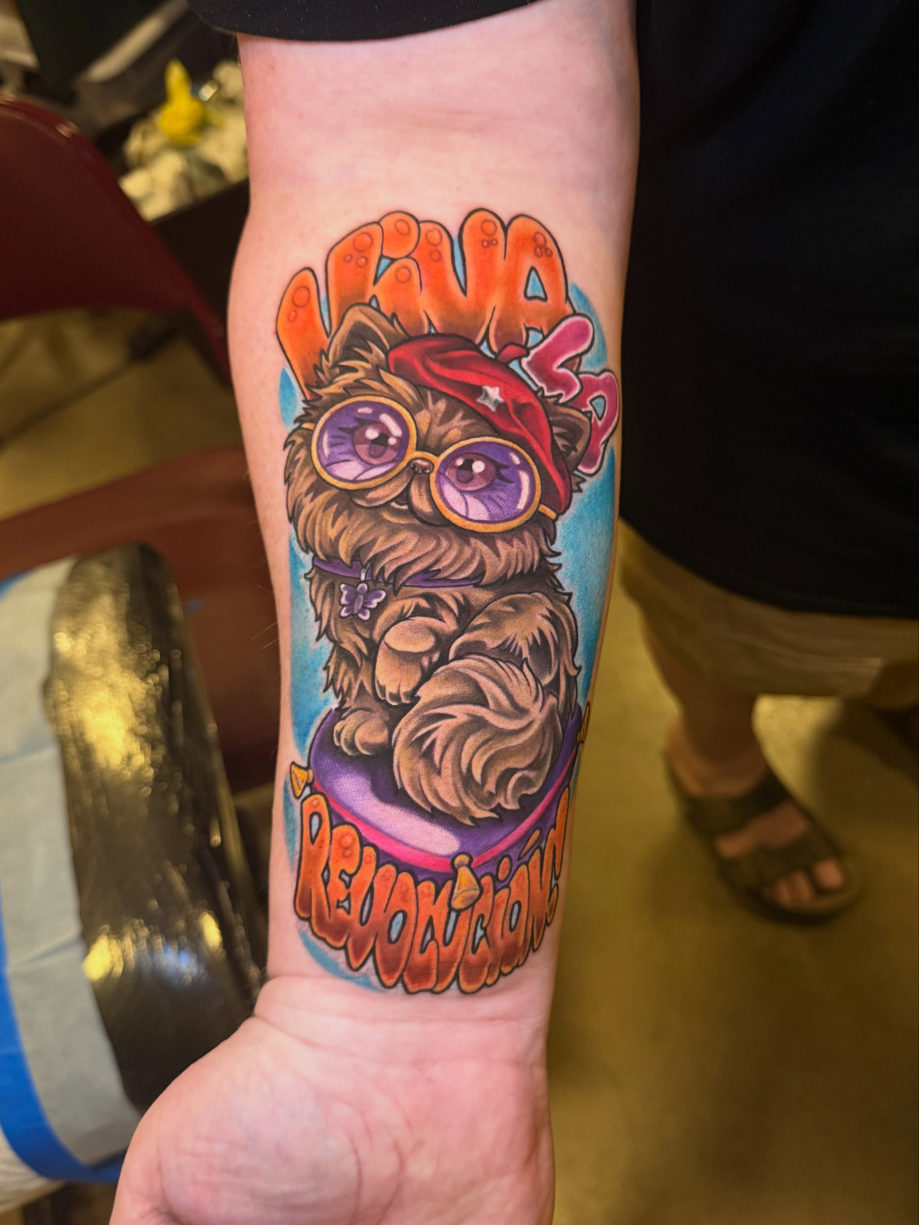 Tattoo by @tylerjewetttattoos — new_school, illustrative