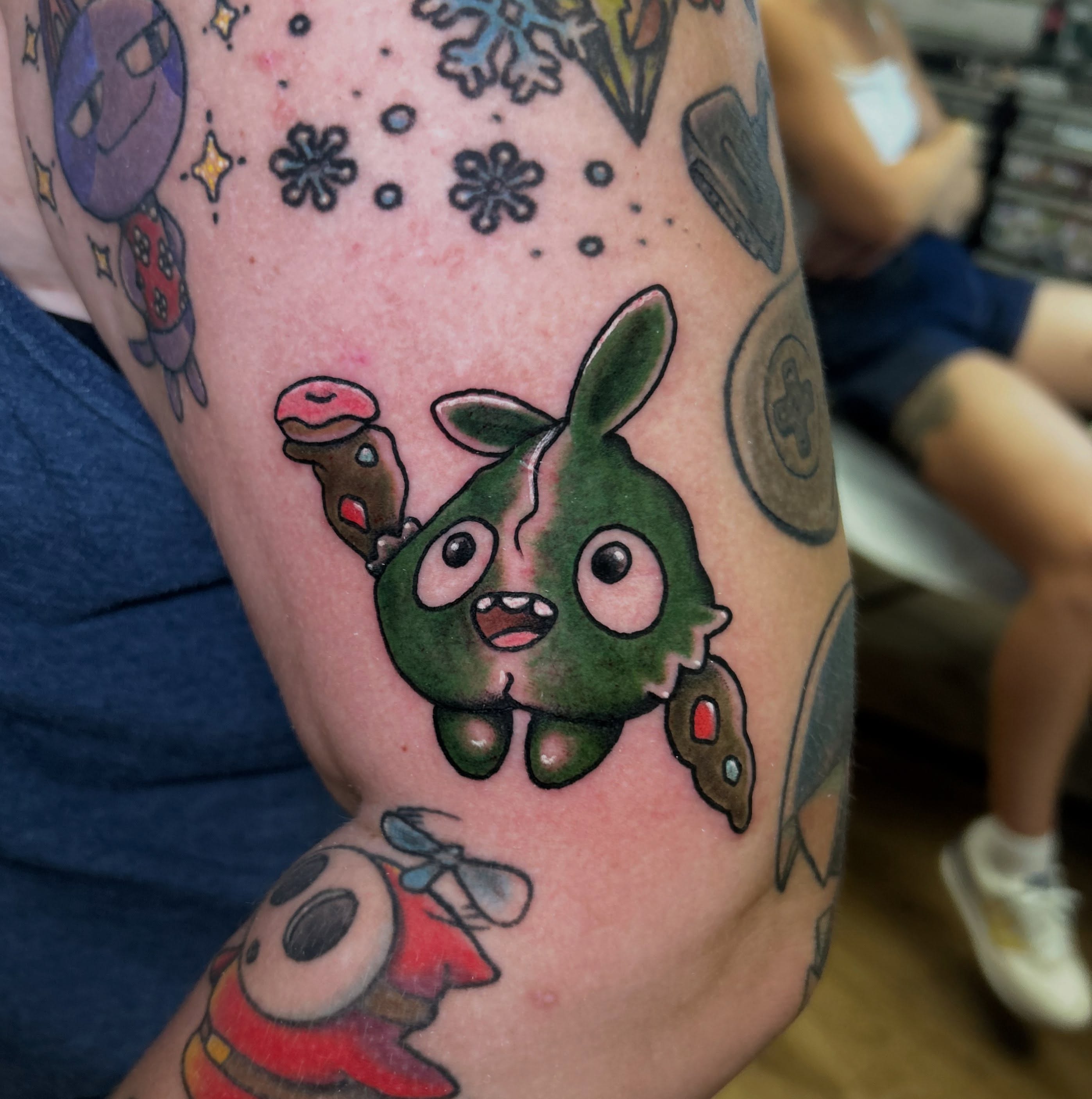 Tattoo by @sarahtonin_ink β dotwork, illustrative