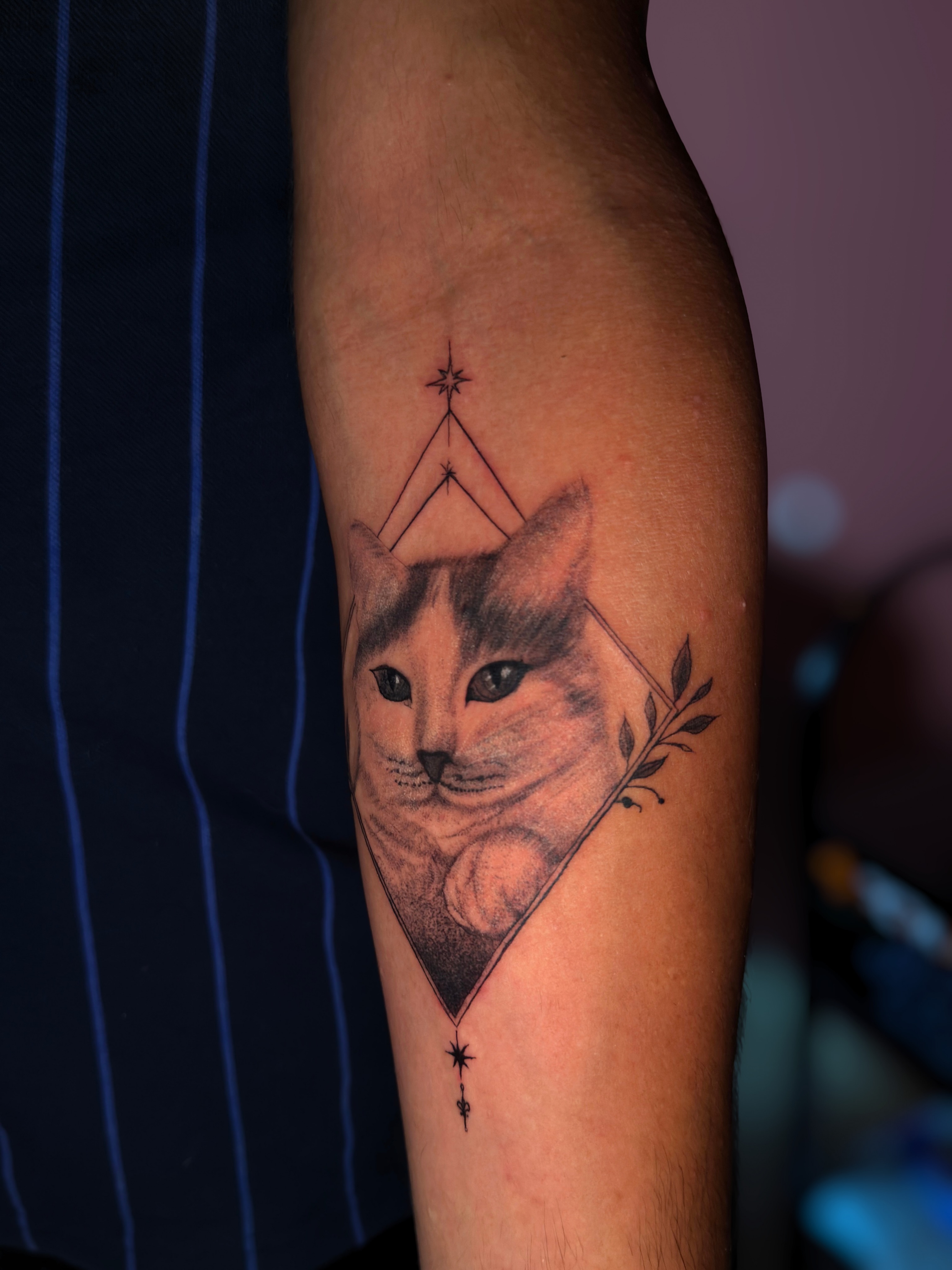 Tattoo by @relicglow_ink — realism, geometric