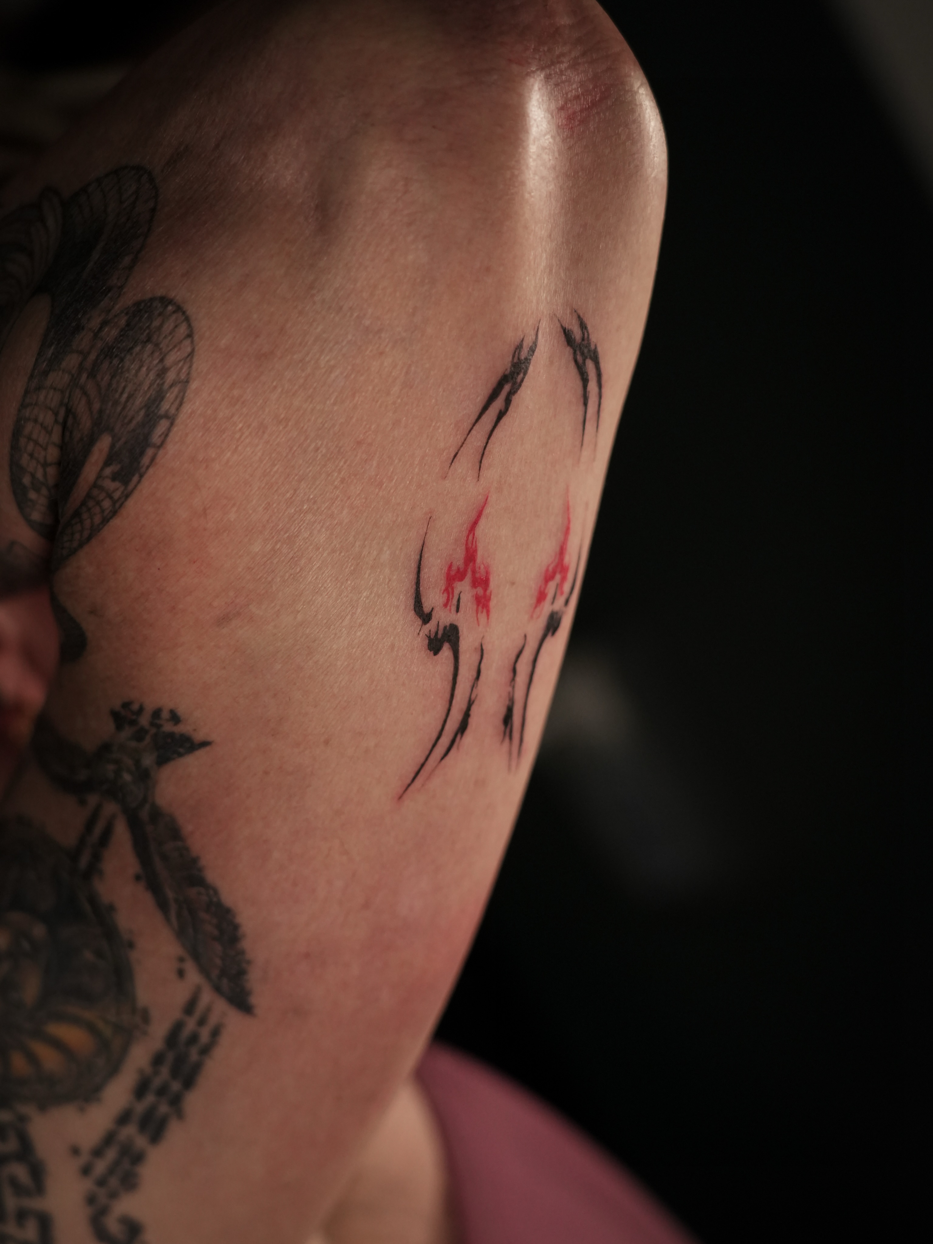 Tattoo by @tomtranchina โ dotwork
